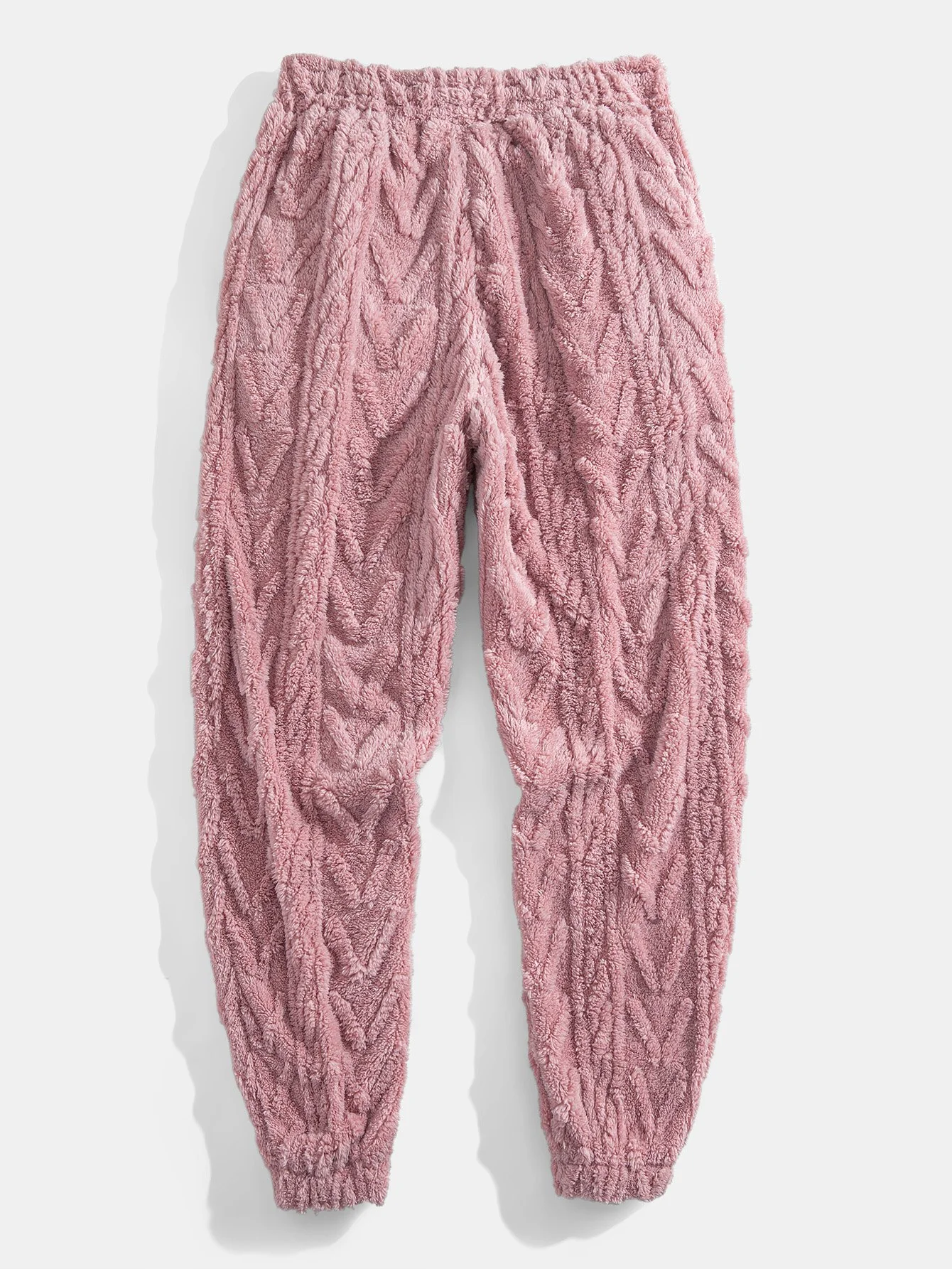 Geometric Jacquard Teddy Hoodie & Jogger Pants - Image 14