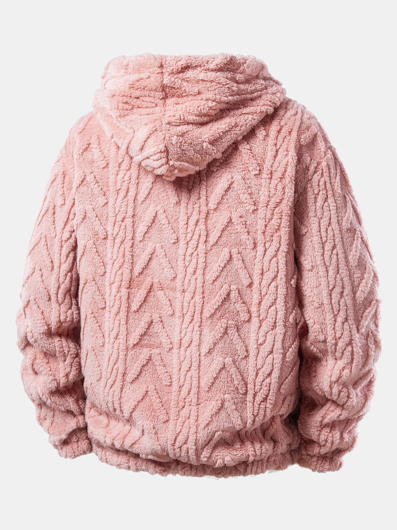 Geometric Jacquard Teddy Hoodie & Jogger Pants - Image 9