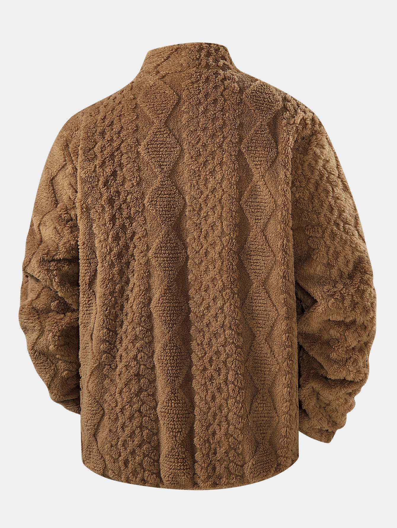 Geometrische Jacquard Teddyjacke - Image 2