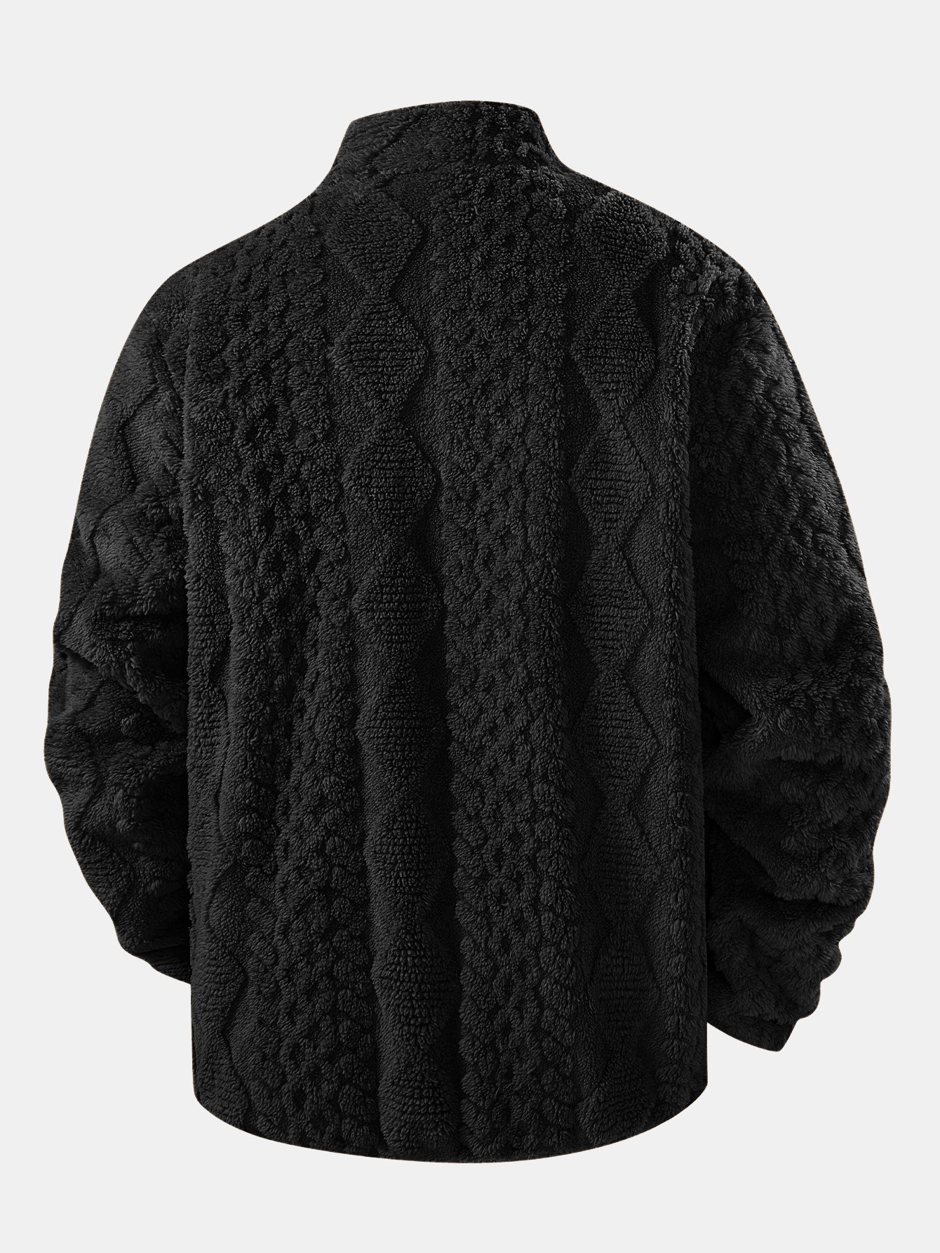 Geometrische Jacquard Teddyjacke - Image 4