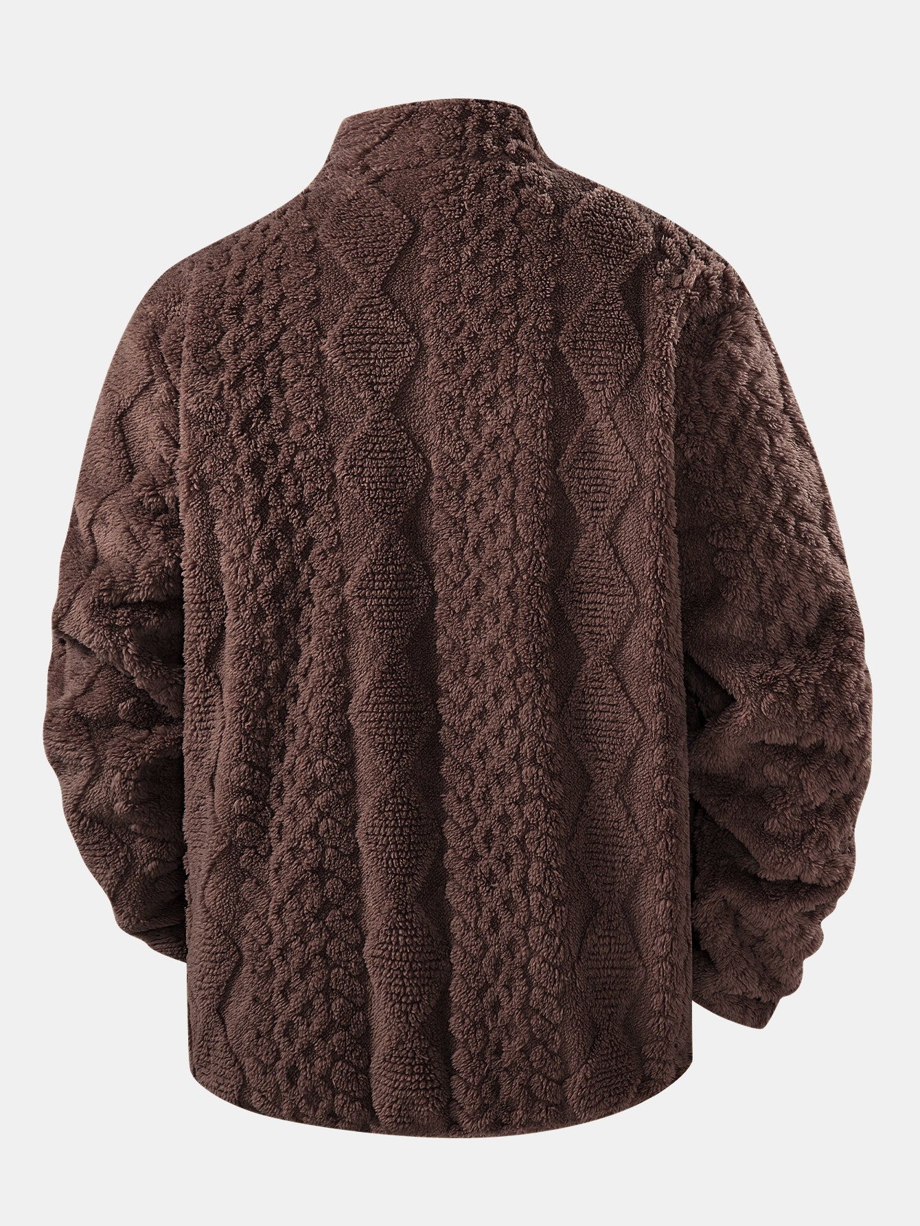 Geometrische Jacquard Teddyjacke - Image 6