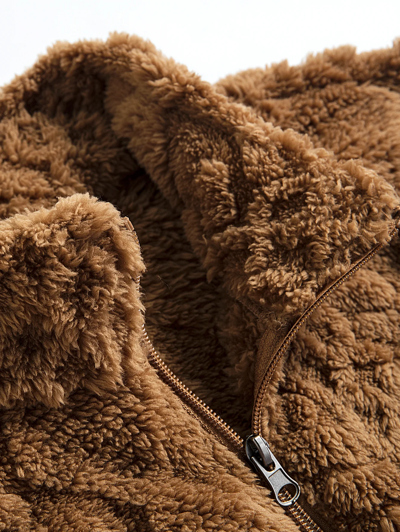 Geometrische Jacquard Teddyjacke - Image 7