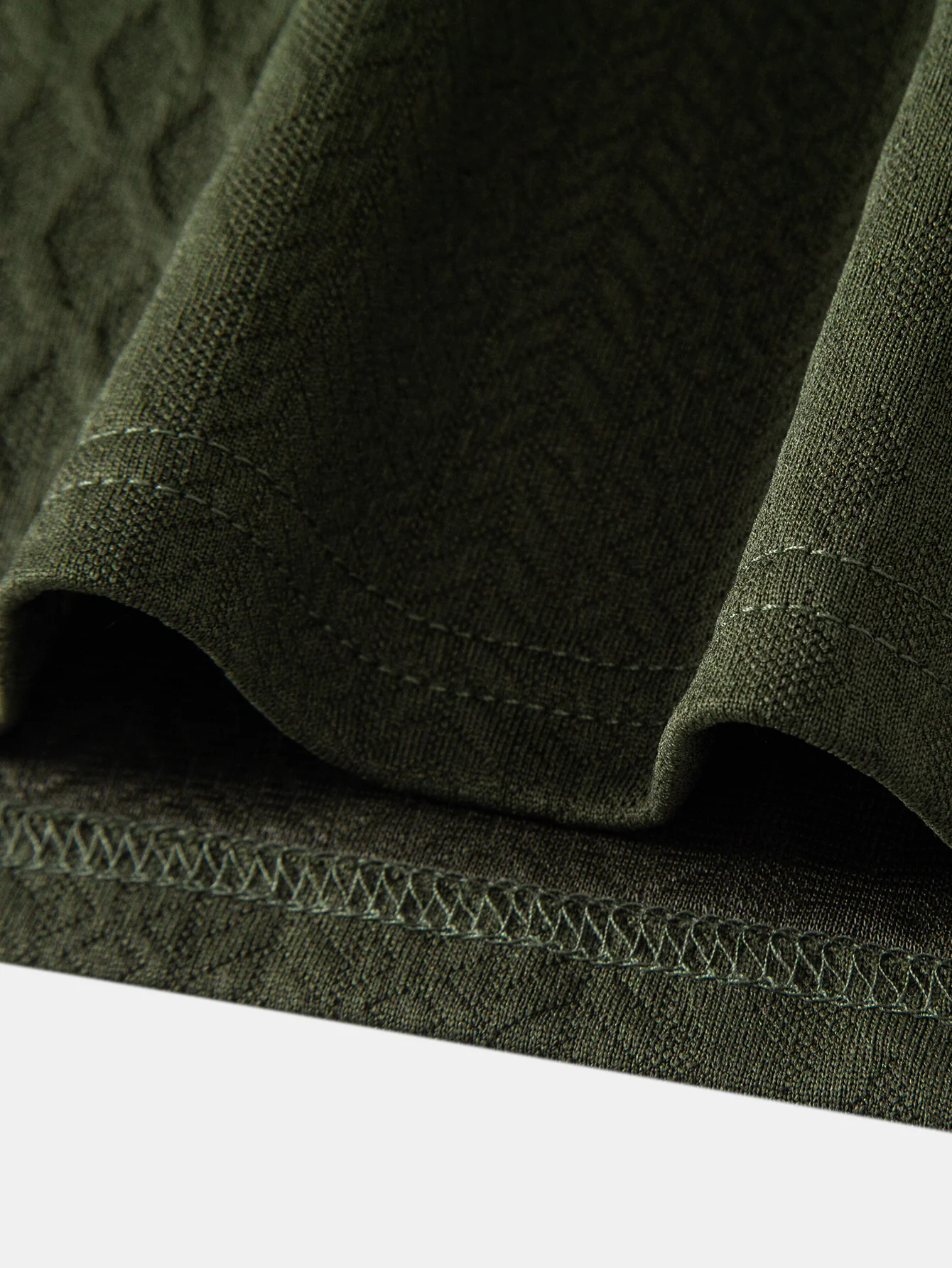 Geometric Jacquard Zipper Polo - Image 15