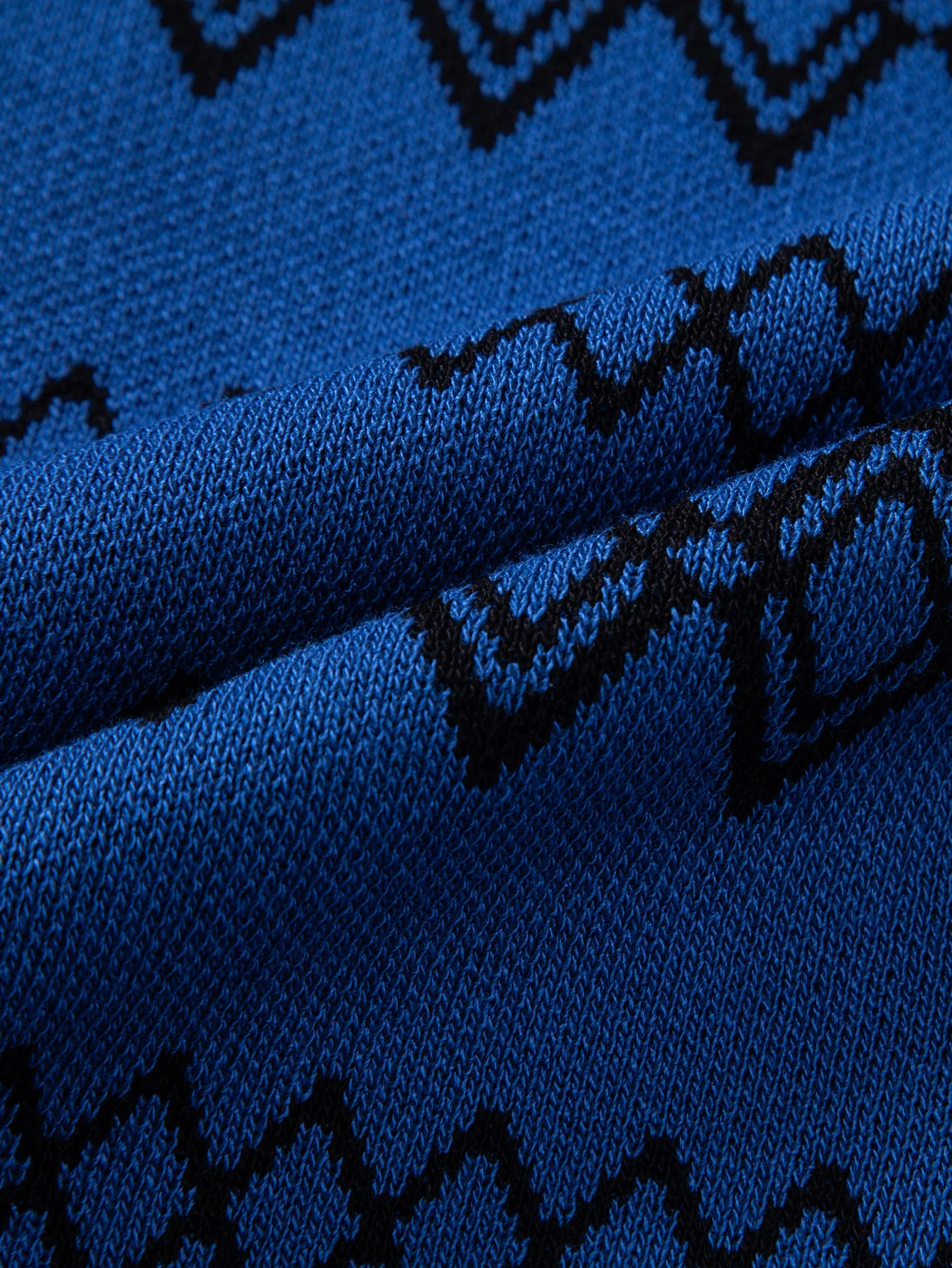 Geometrisches gestricktes Hemd mit Knöpfen - Image 5