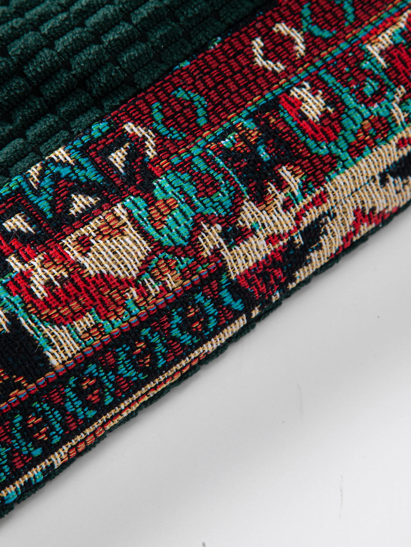 Ethnic Geometric Jacquard Patchwork 7" Corduroy Shorts - Image 7