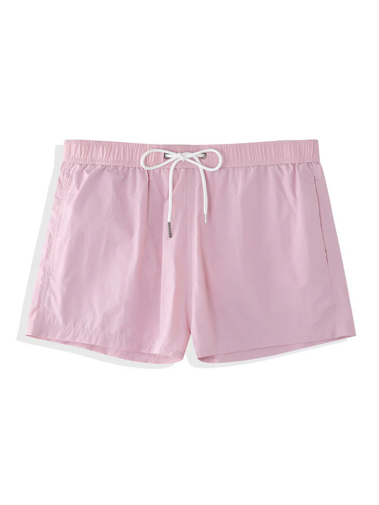 Geometrisches Druckhemd mit Knopf und Tasche & kurze Schwimmshorts - Image 3