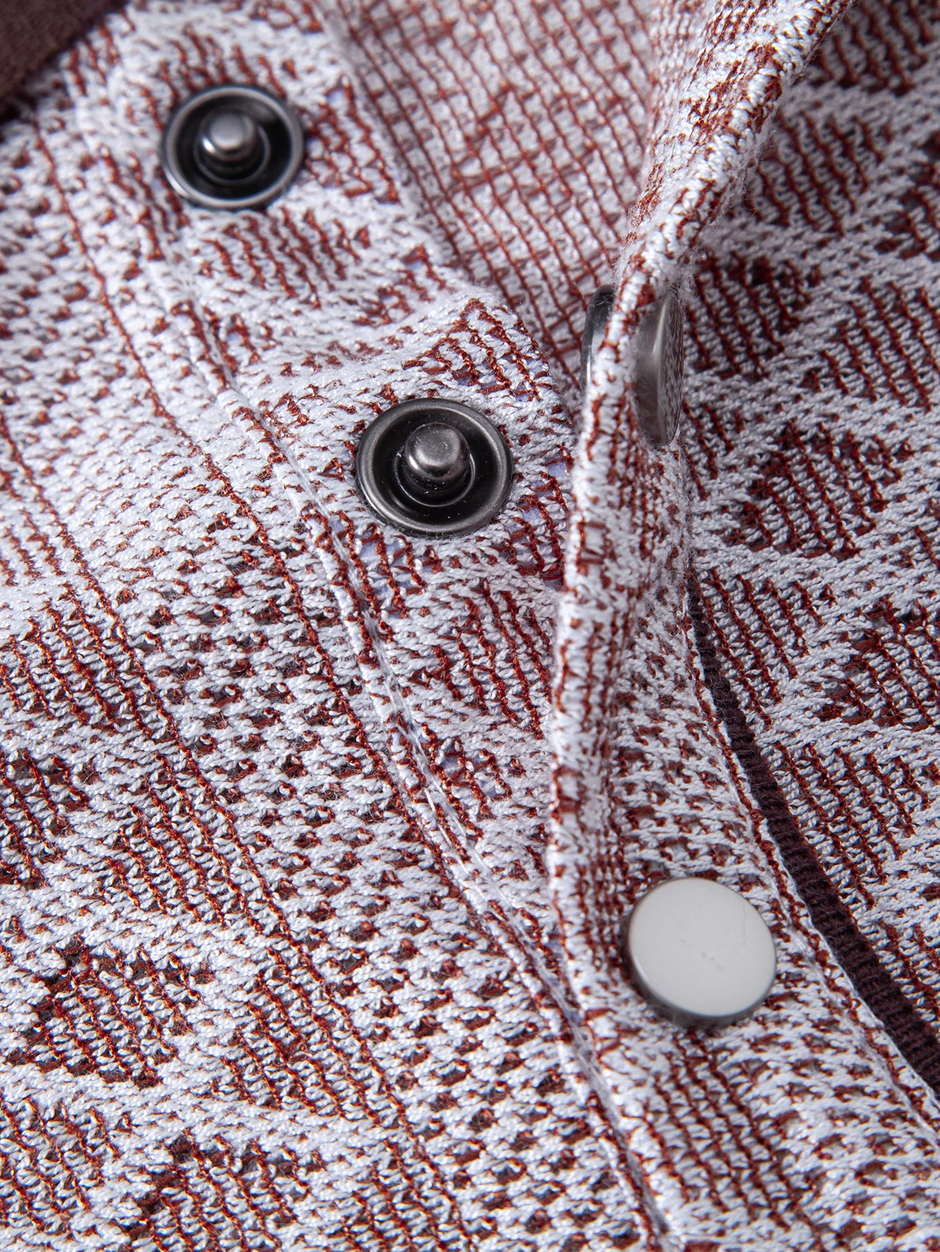 Geometric Rhombus Jacquard Polo - Image 10