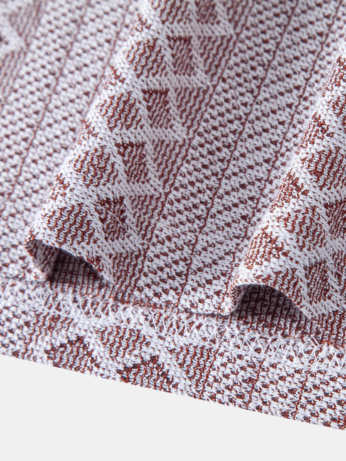 Geometric Rhombus Jacquard Polo - Image 12
