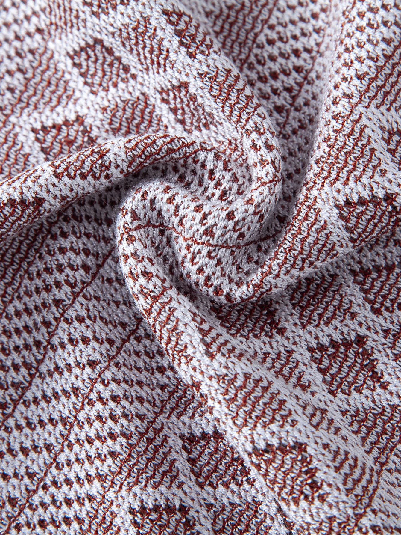 Geometric Rhombus Jacquard Polo - Image 13
