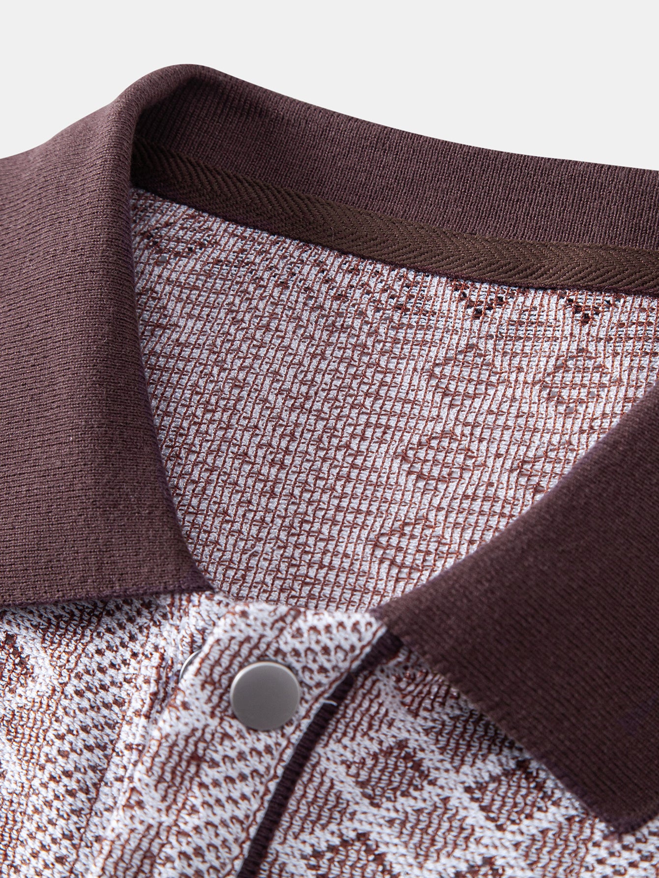 Geometric Rhombus Jacquard Polo - Image 9