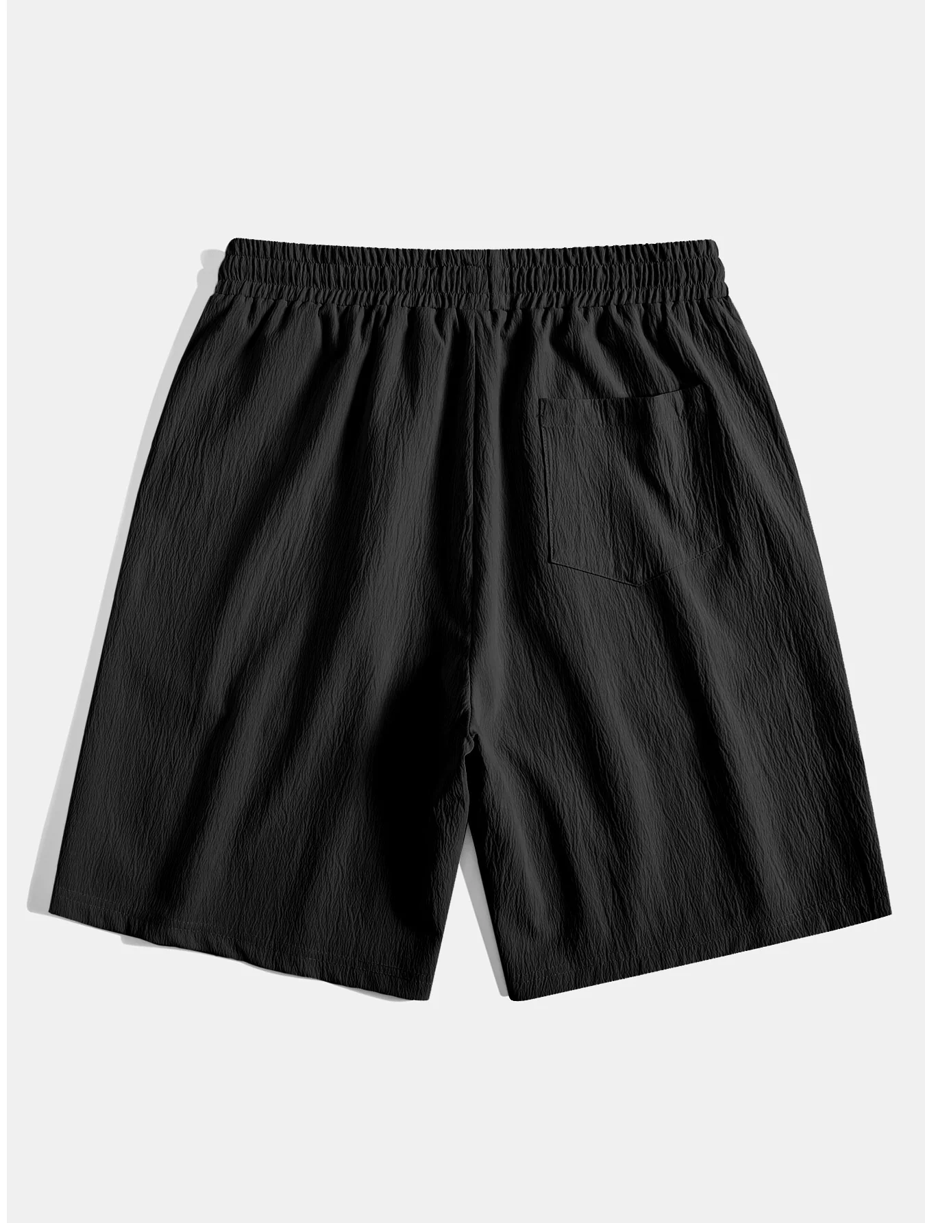 Knitteriges, strukturiertes Hemd mit Knöpfen & knitterige, strukturierte Shorts mit Kordelzug - Image 17