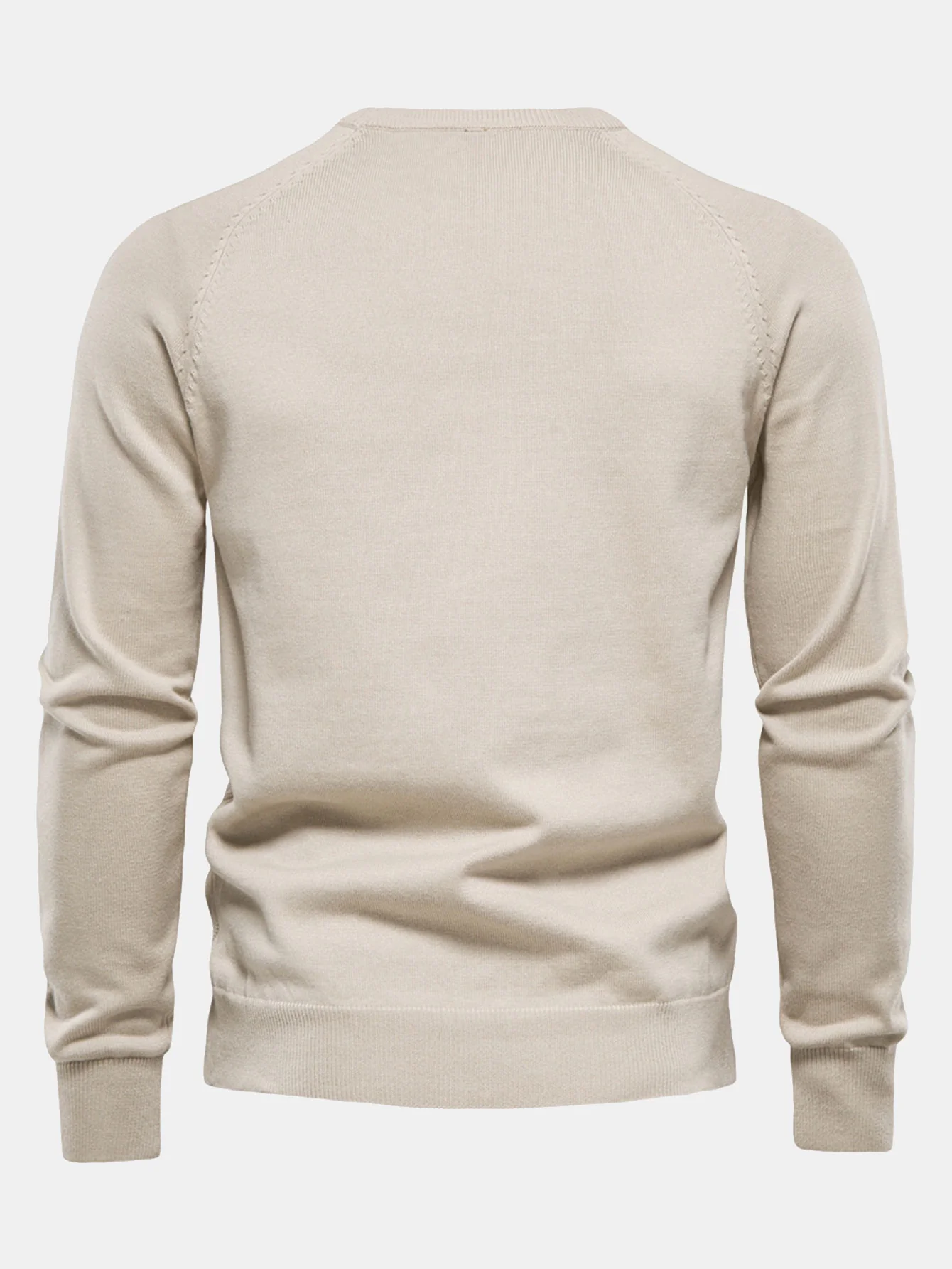 Geometrischer Jacquard Rundhals Pullover - Image 7
