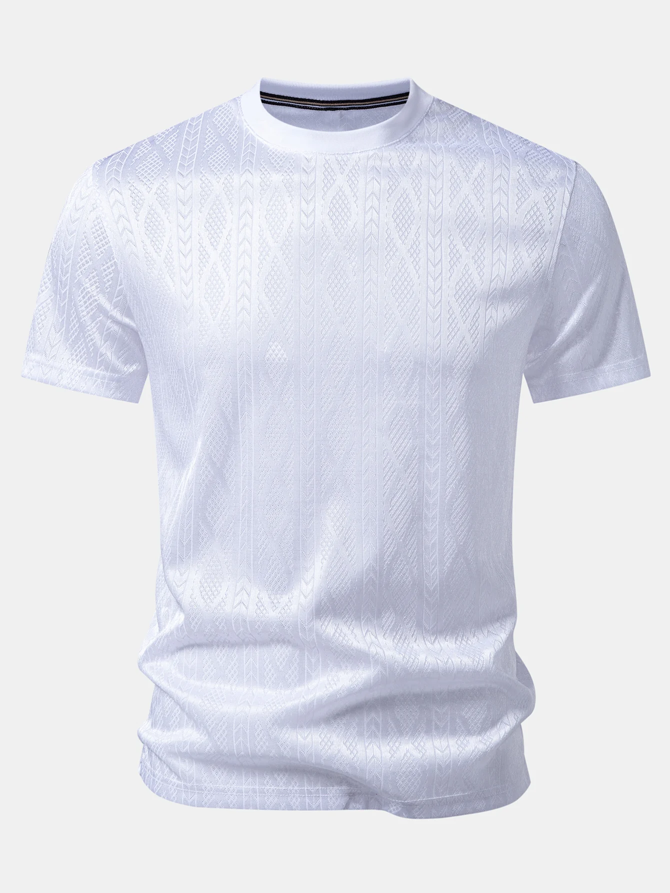 Geometry Jacquard Kint T-Shirt - Image 5