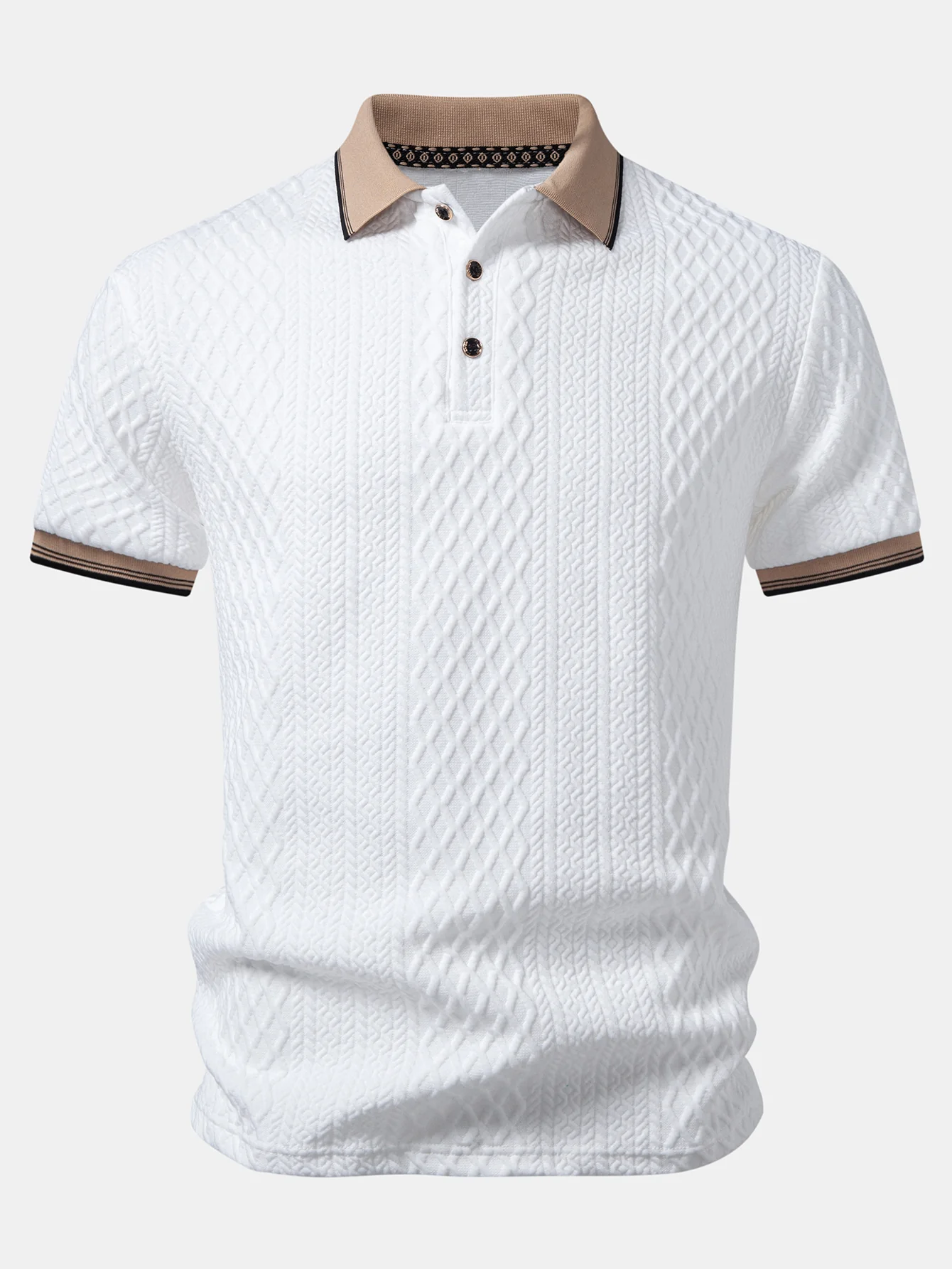 Geometry Jacquard Polo - Image 5