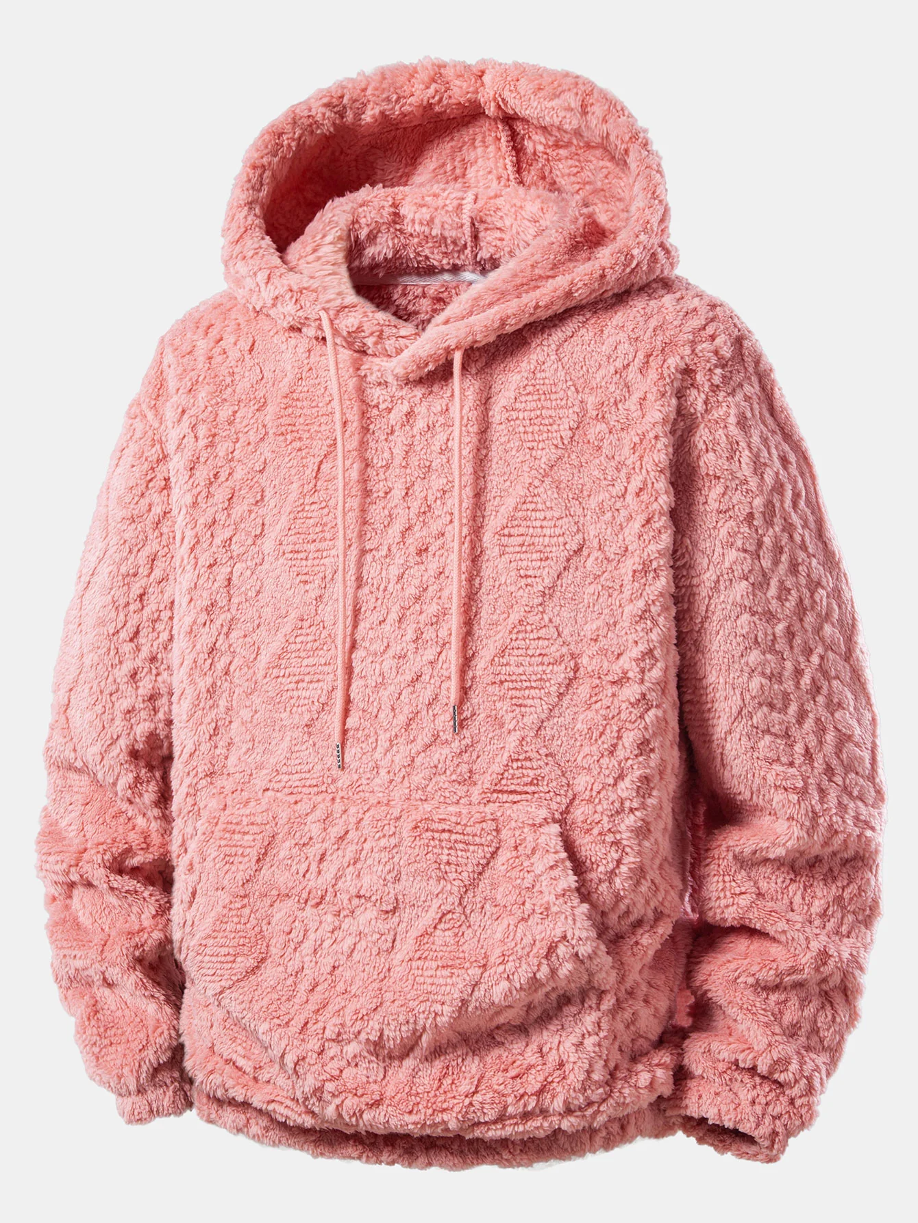 Geometry Jacquard Teddy Hoodie - Image 3