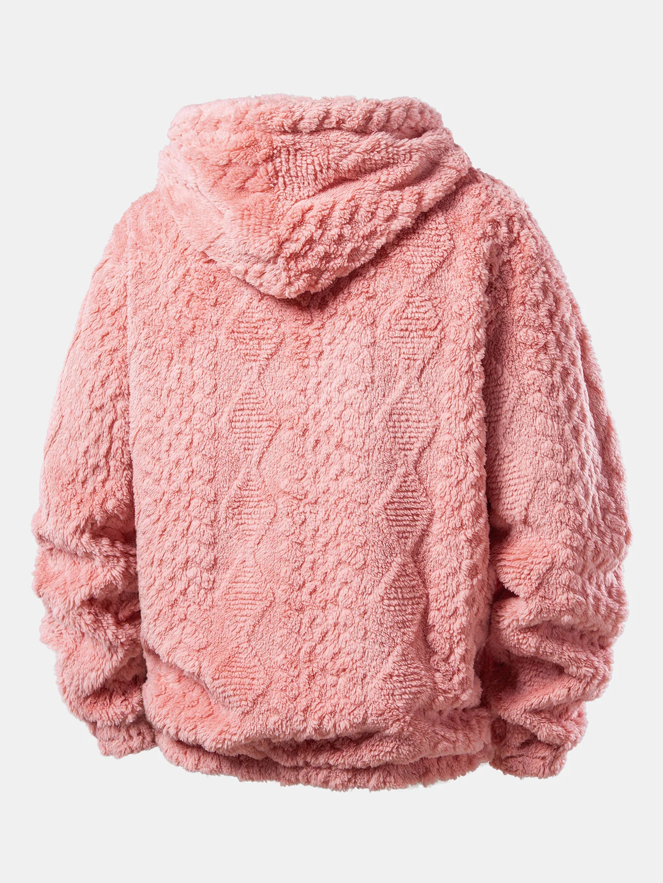 Geometry Jacquard Teddy Hoodie - Image 4