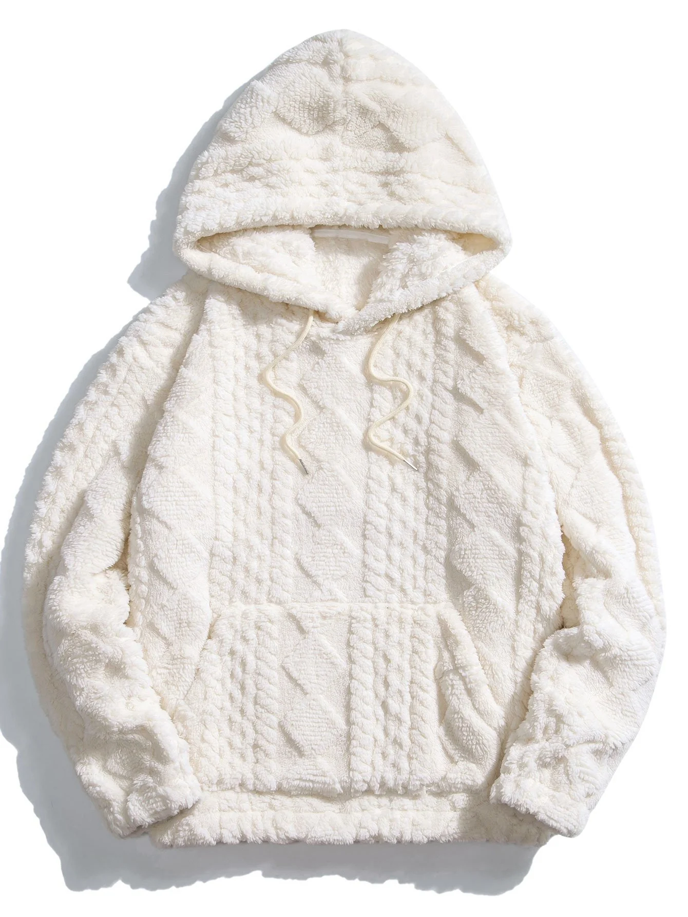 Geometry Jacquard Teddy Hoodie & Jogger Pants - Image 3