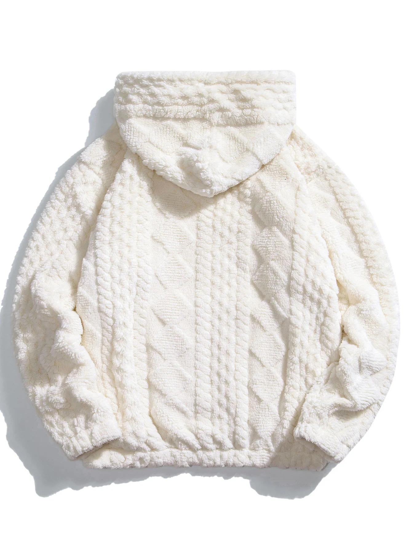Geometry Jacquard Teddy Hoodie & Jogger Pants - Image 4