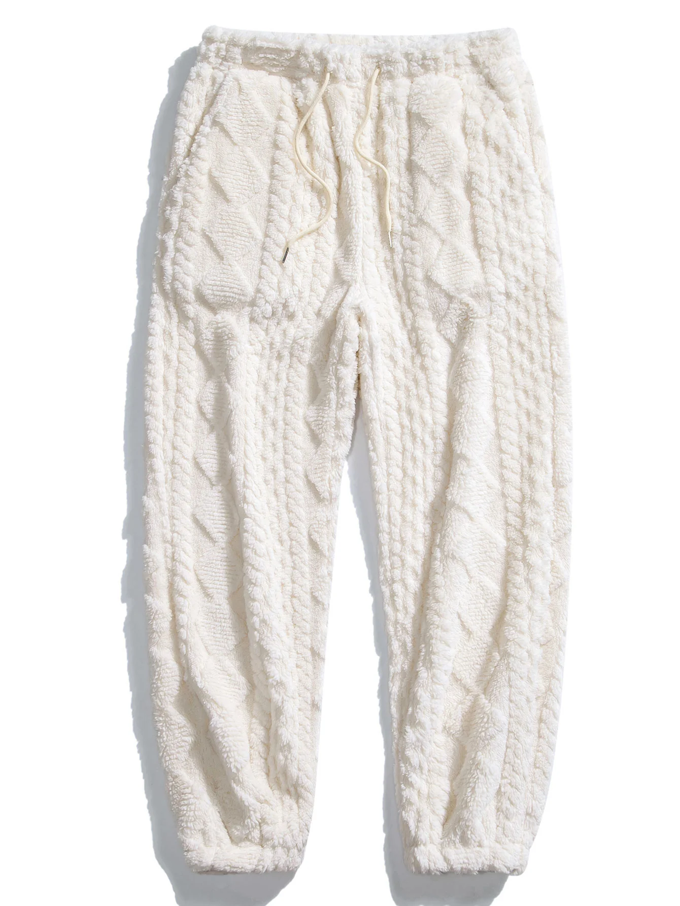 Geometry Jacquard Teddy Hoodie & Jogger Pants - Image 7