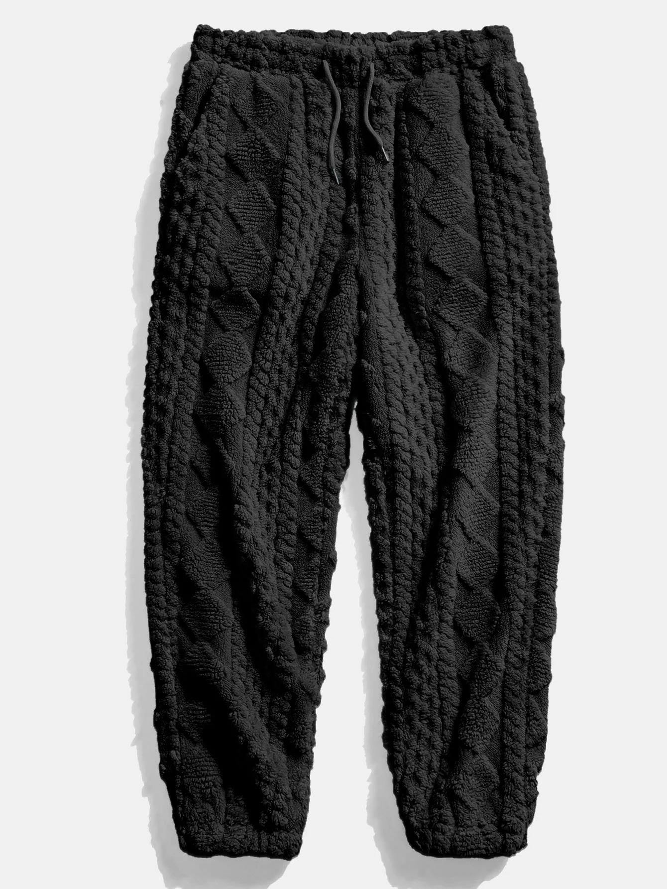 Geometry Jacquard Teddy Hoodie & Jogger Pants - Image 8