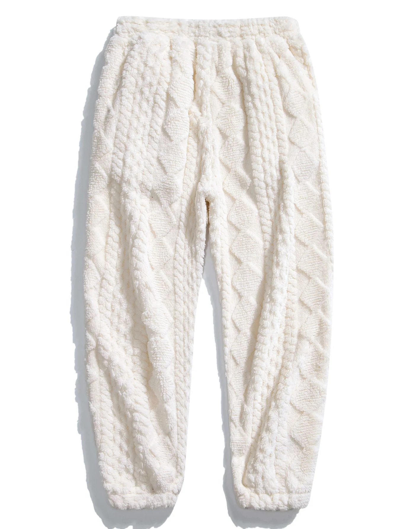 Geometry Jacquard Teddy Hoodie & Jogger Pants - Image 9
