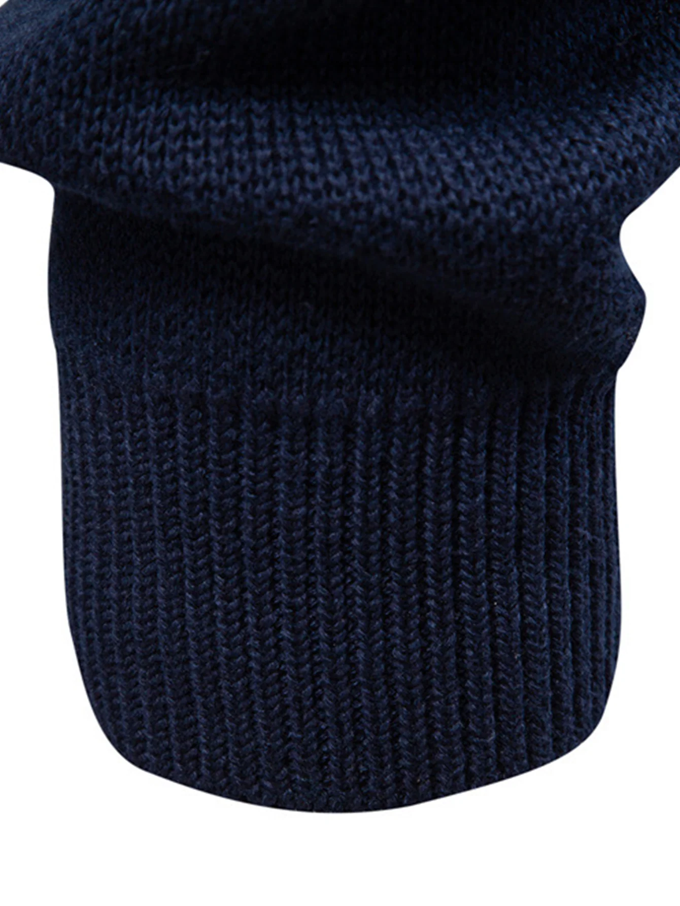 Geometrischer Jacquard Reißverschluss Stehkragen Pullover - Image 11