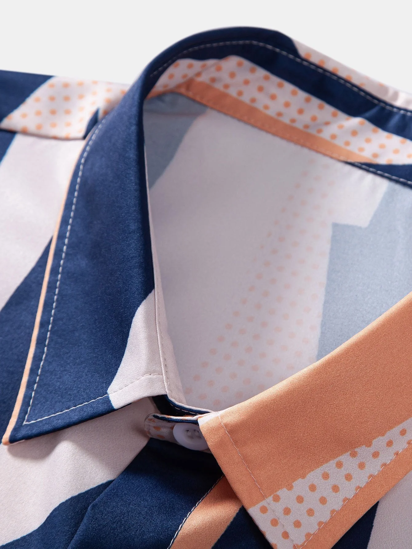 Geometrie Druck Knopf-Down Hemd & Badehose - Image 9
