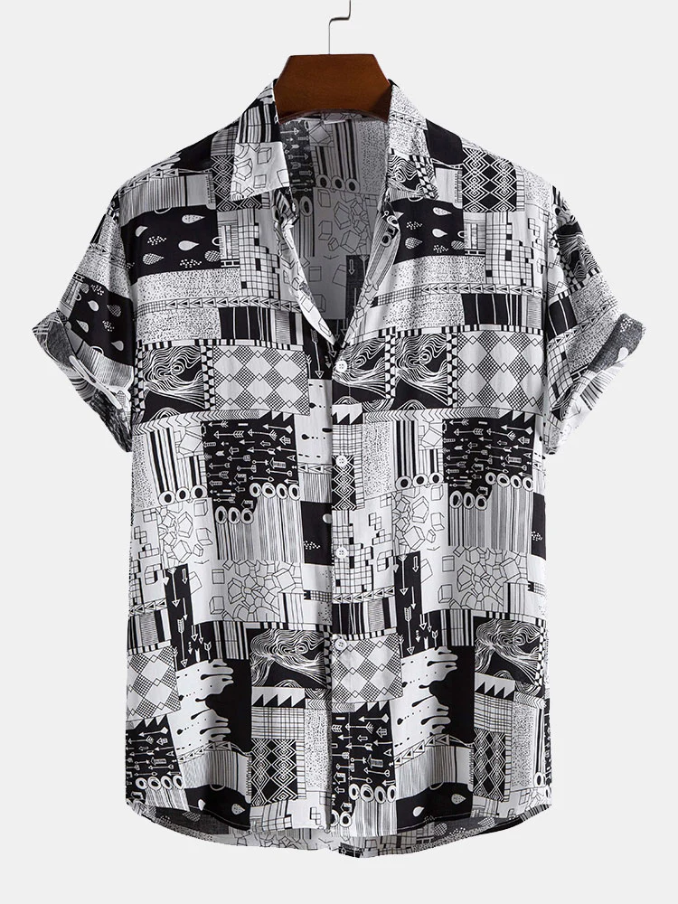 Geometrie Druck Shirt