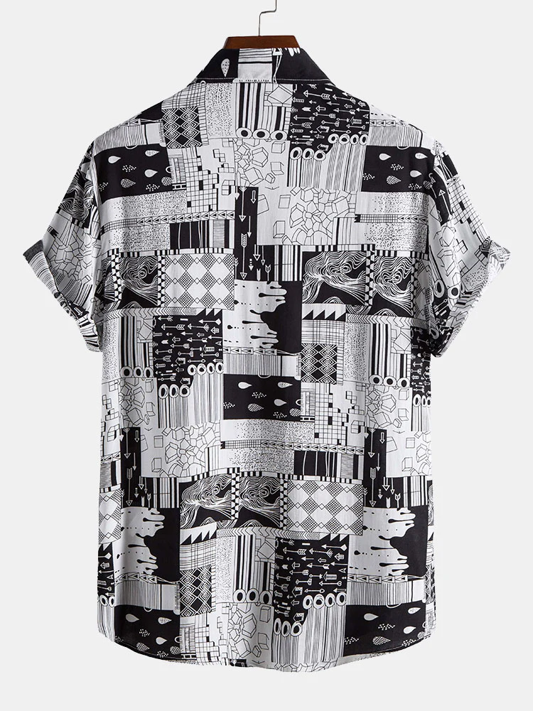 Geometrie Druck Shirt - Image 2