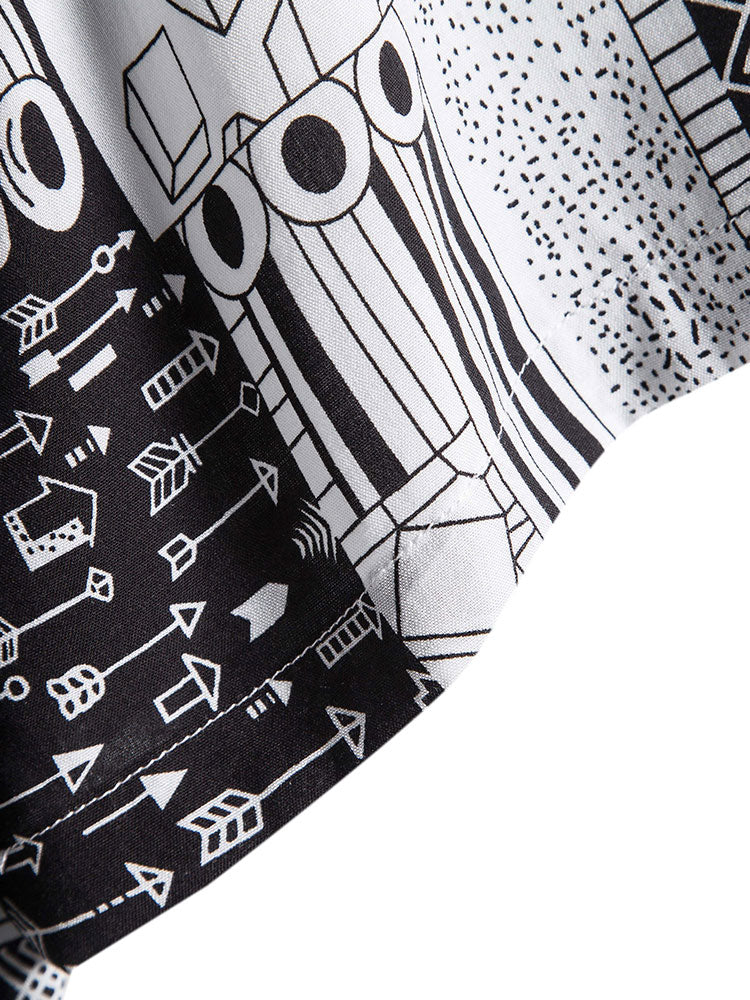 Geometrie Druck Shirt - Image 4