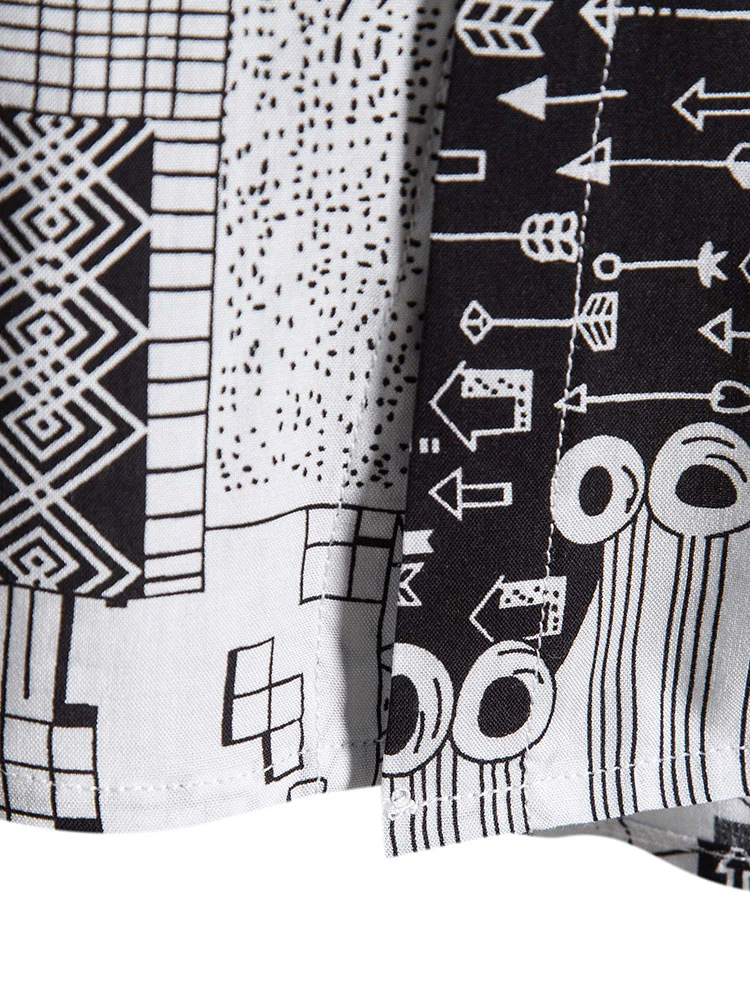 Geometrie Druck Shirt - Image 5