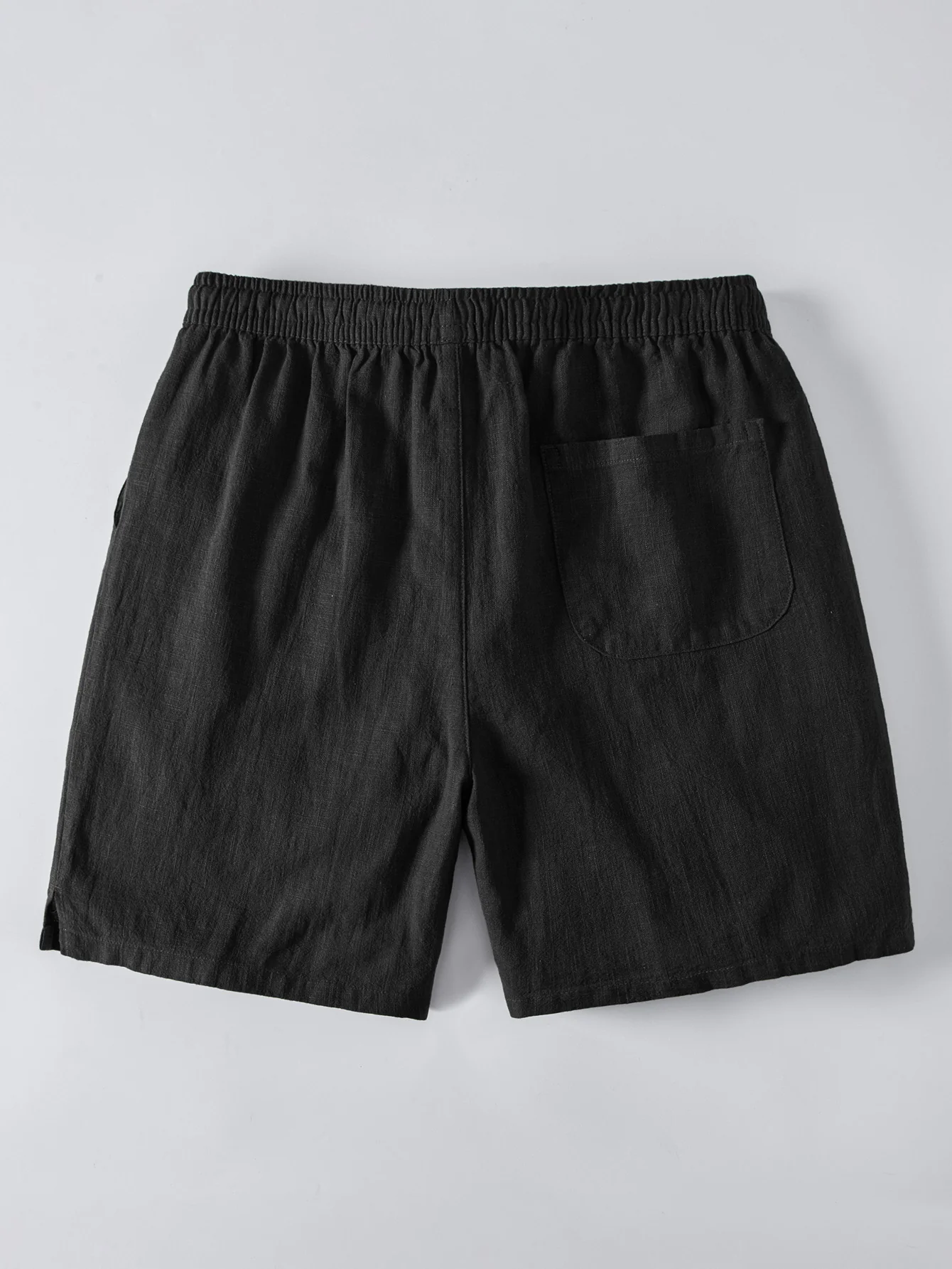 Linen Blend Drawstring 7" Shorts - Image 8
