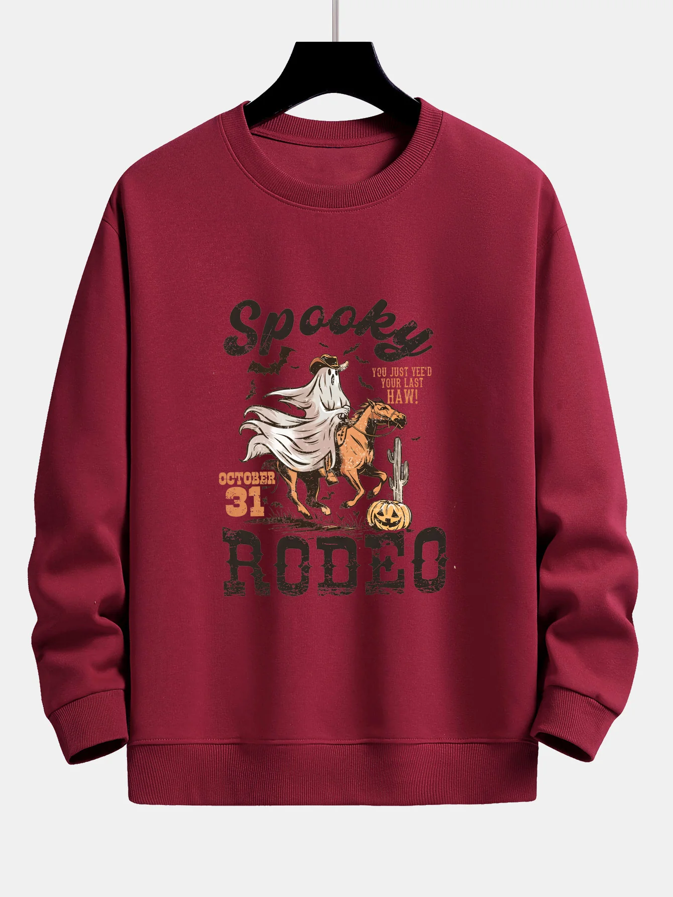 Ghost Cowboy Print Locker sitzendes Sweatshirt - Image 7