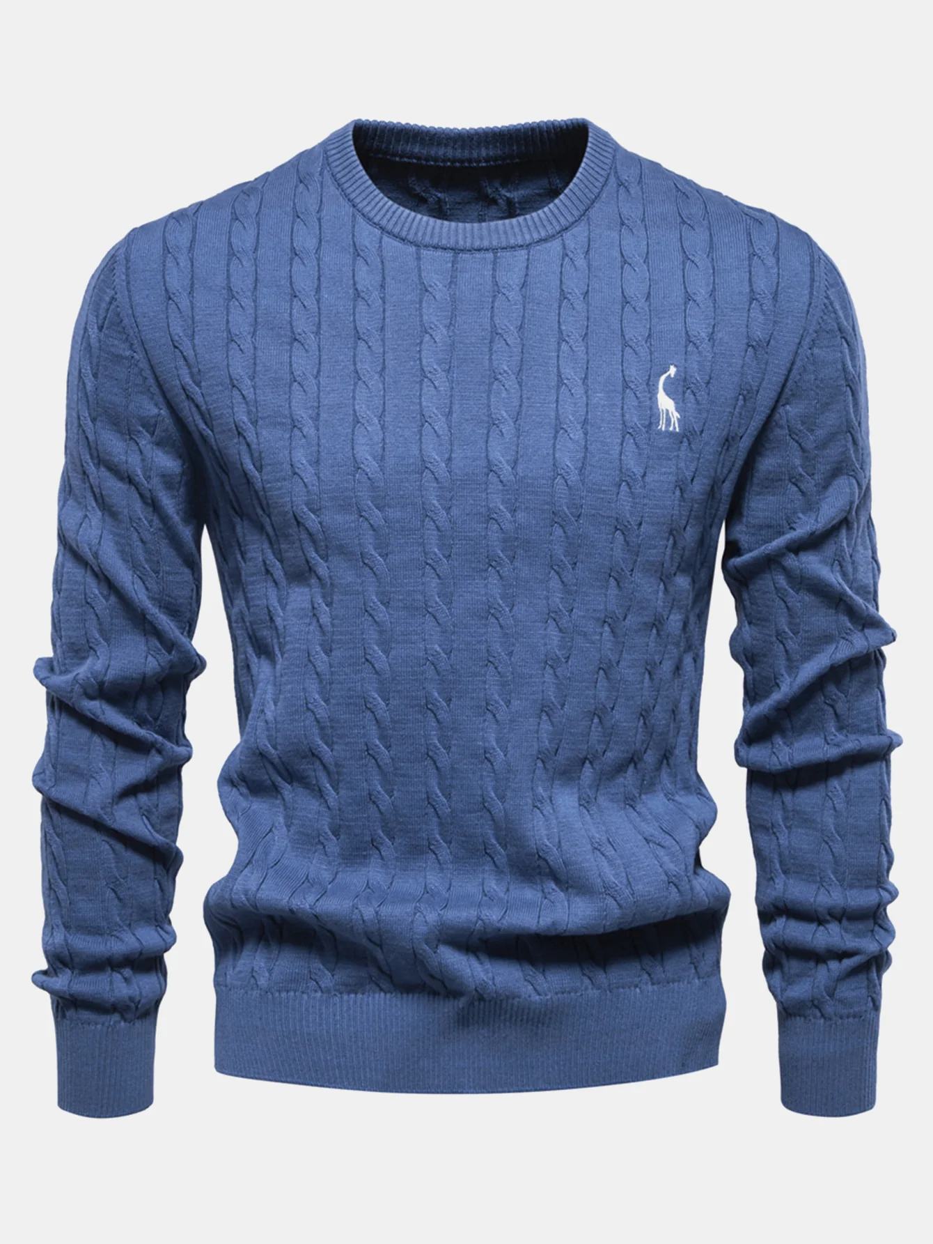 Giraffen-Stickerei Twist Jacquard Pullover - Image 13