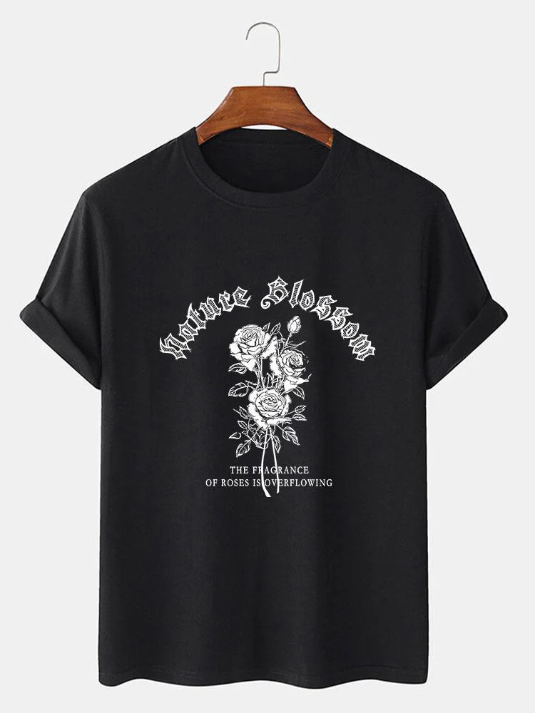 Gothic-Stil Rosen Druck T-Shirts - Image 2