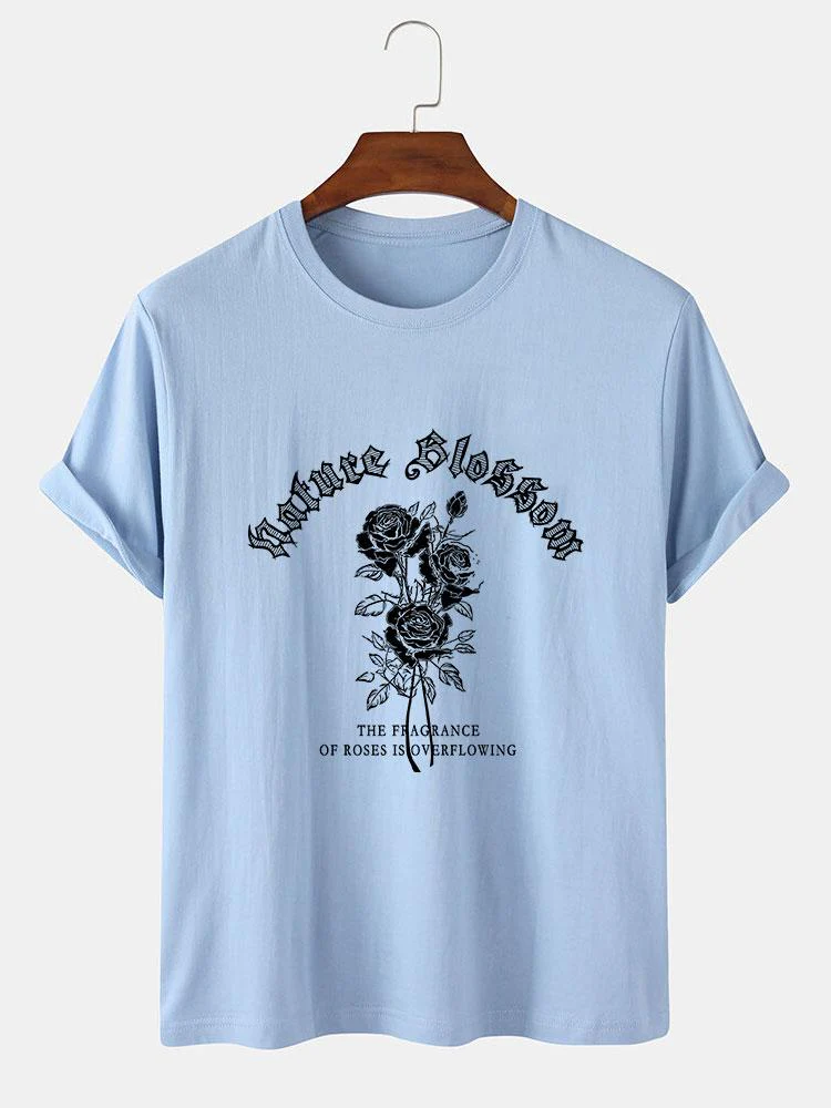 Gothic-Stil Rosen Druck T-Shirts - Image 7