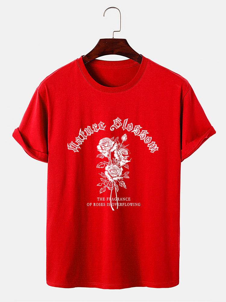 Gothic-Stil Rosen Druck T-Shirts - Image 8
