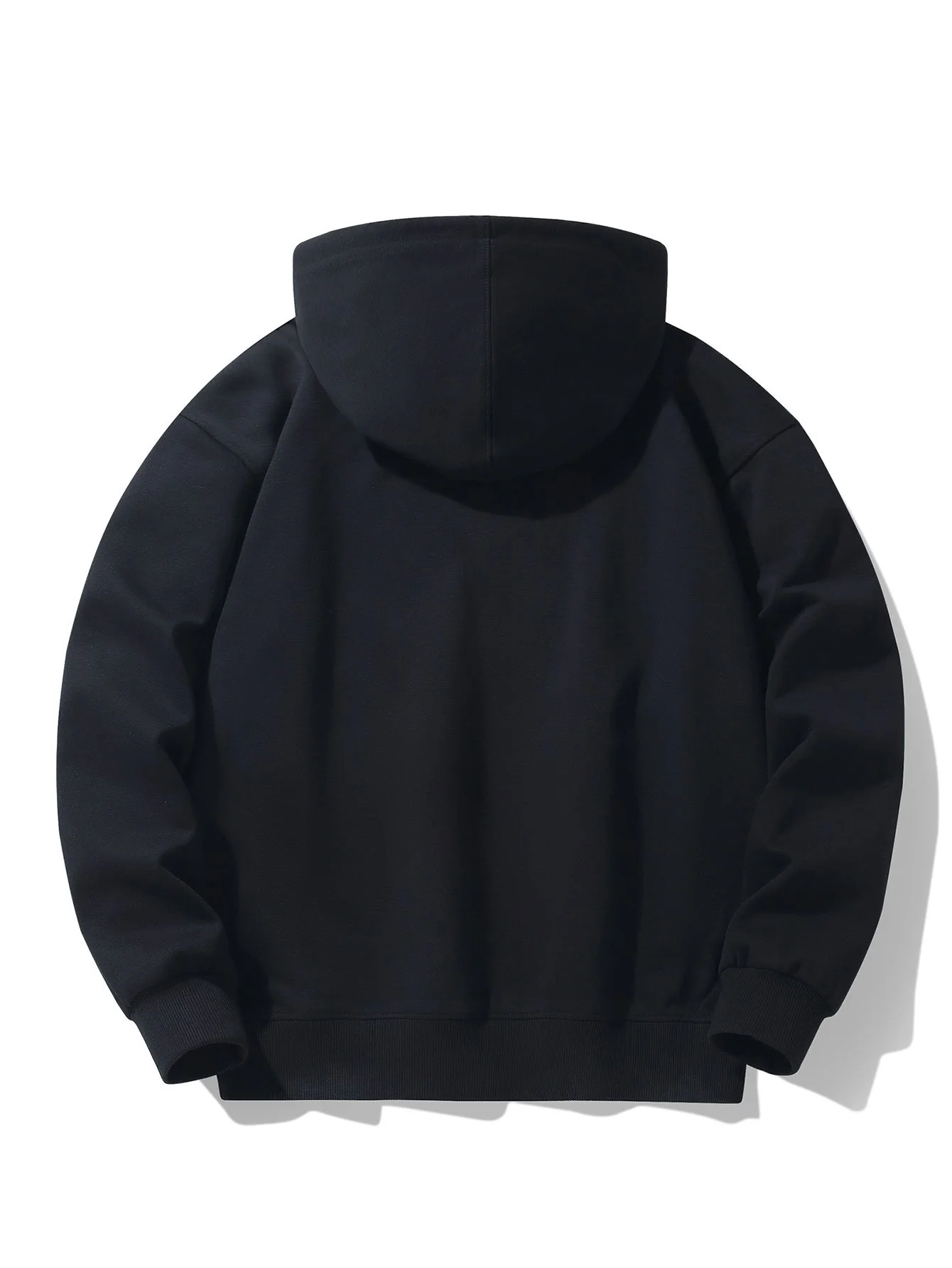 Gradient Auflösender Bärenprint Drop Shoulder Relaxed Hoodie - Image 11