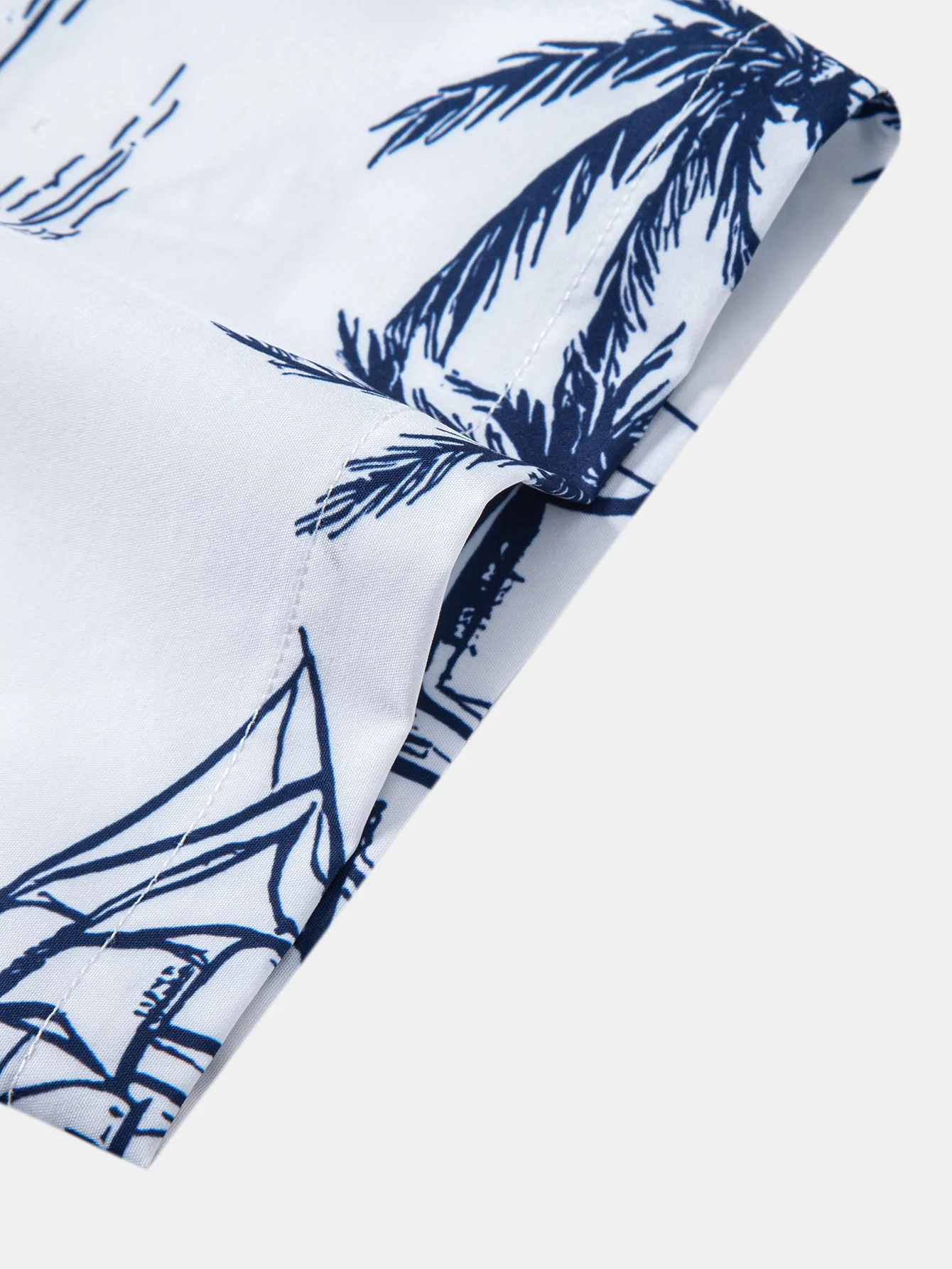 Gradient Island Palm Tree Print Shirt & Swim Shorts - Image 10