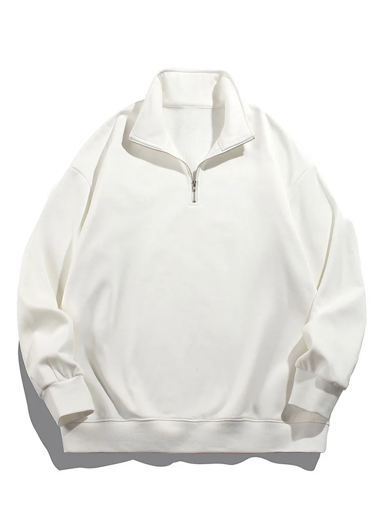 Halbzip Teddy-Fleece gefütterter Sweatshirt - Image 2