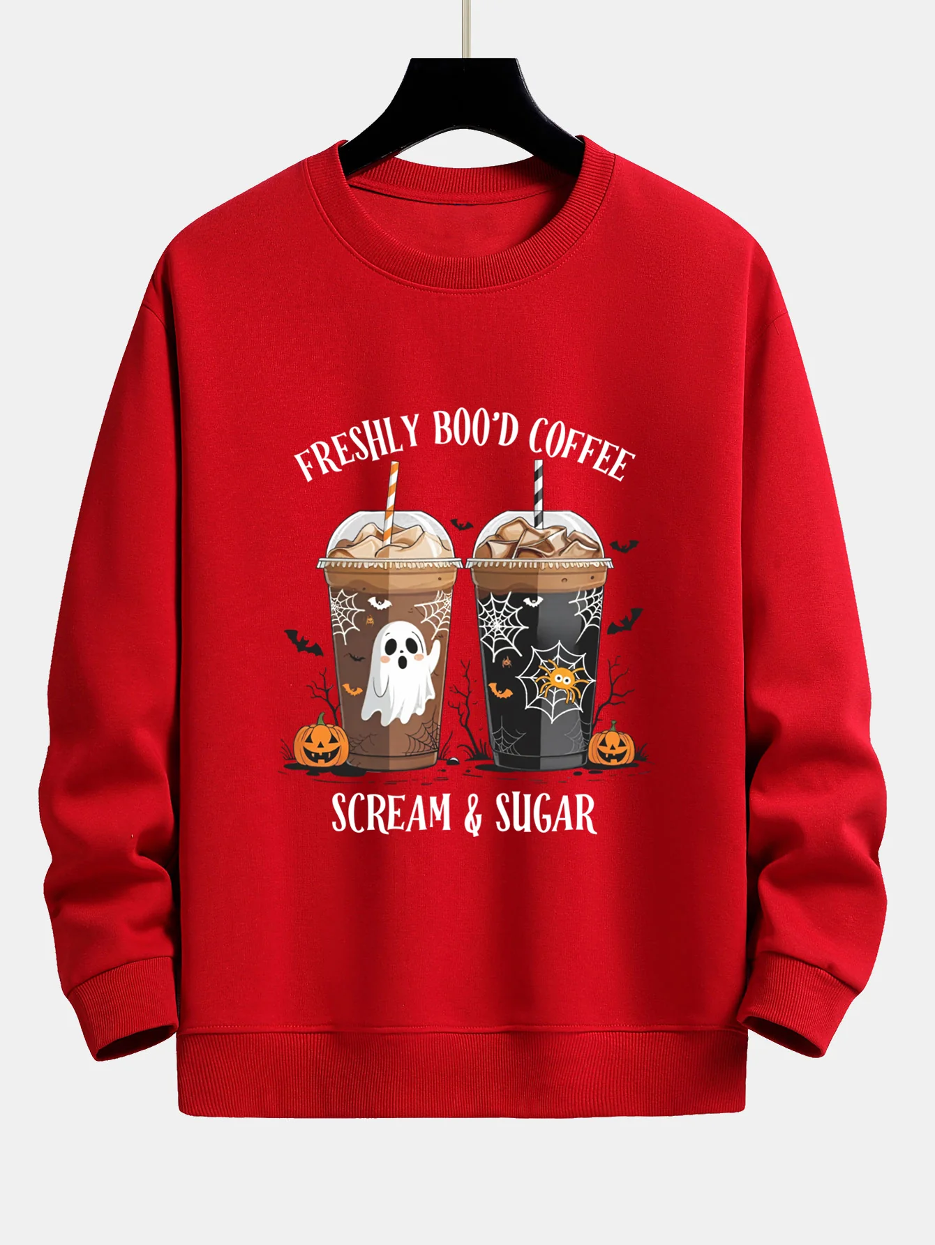 Halloween Kaffee Druck Locker sitzendes Sweatshirt - Image 10