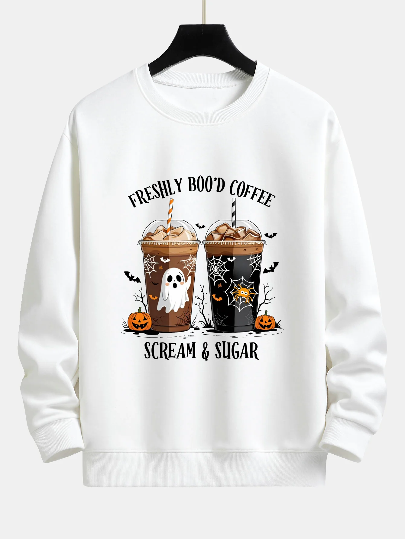 Halloween Kaffee Druck Locker sitzendes Sweatshirt - Image 2
