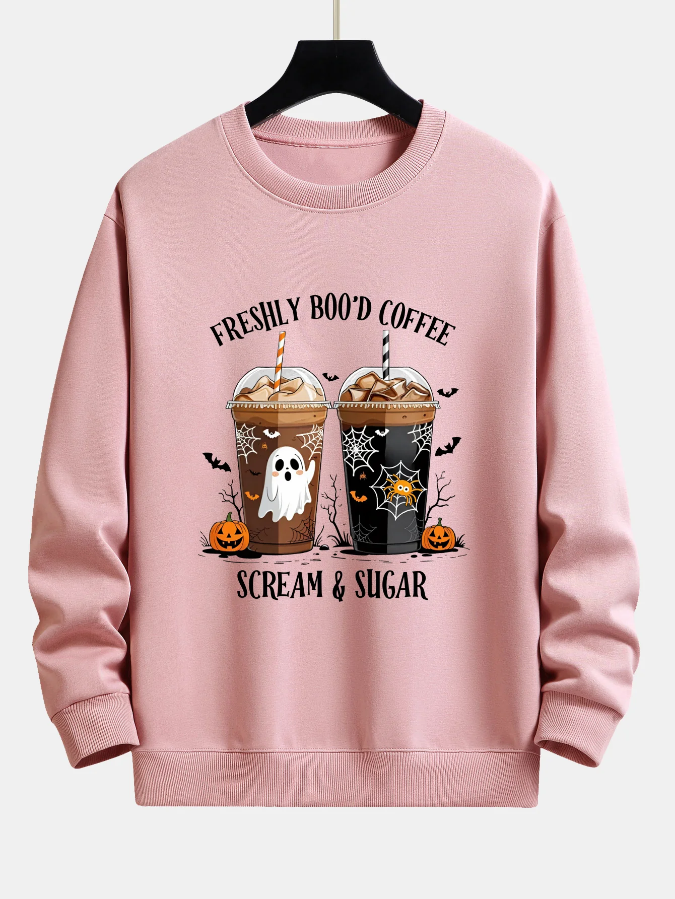 Halloween Kaffee Druck Locker sitzendes Sweatshirt - Image 4
