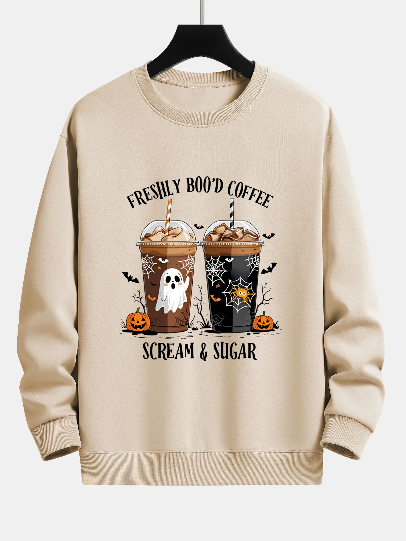 Halloween Kaffee Druck Locker sitzendes Sweatshirt - Image 5