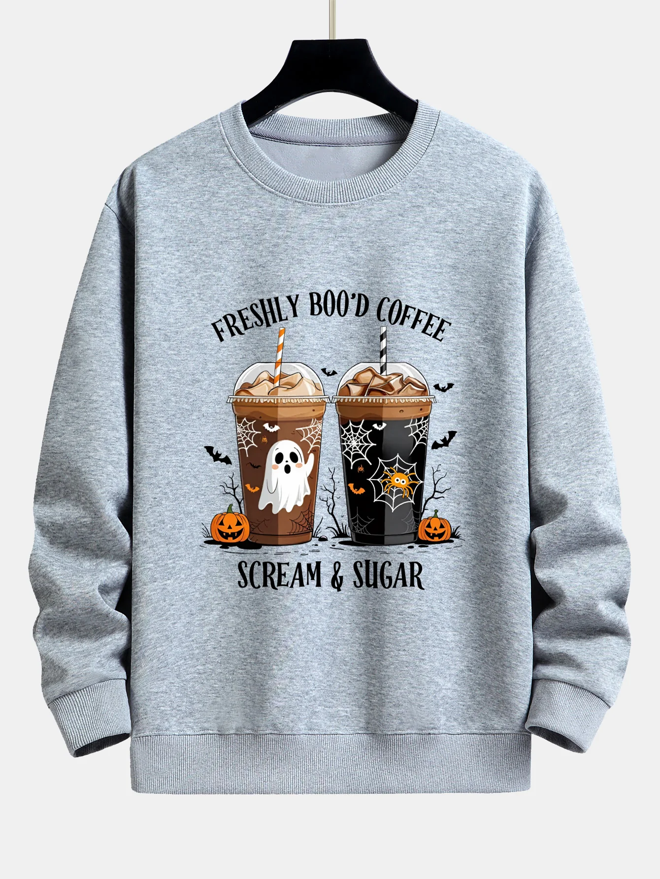 Halloween Kaffee Druck Locker sitzendes Sweatshirt - Image 6