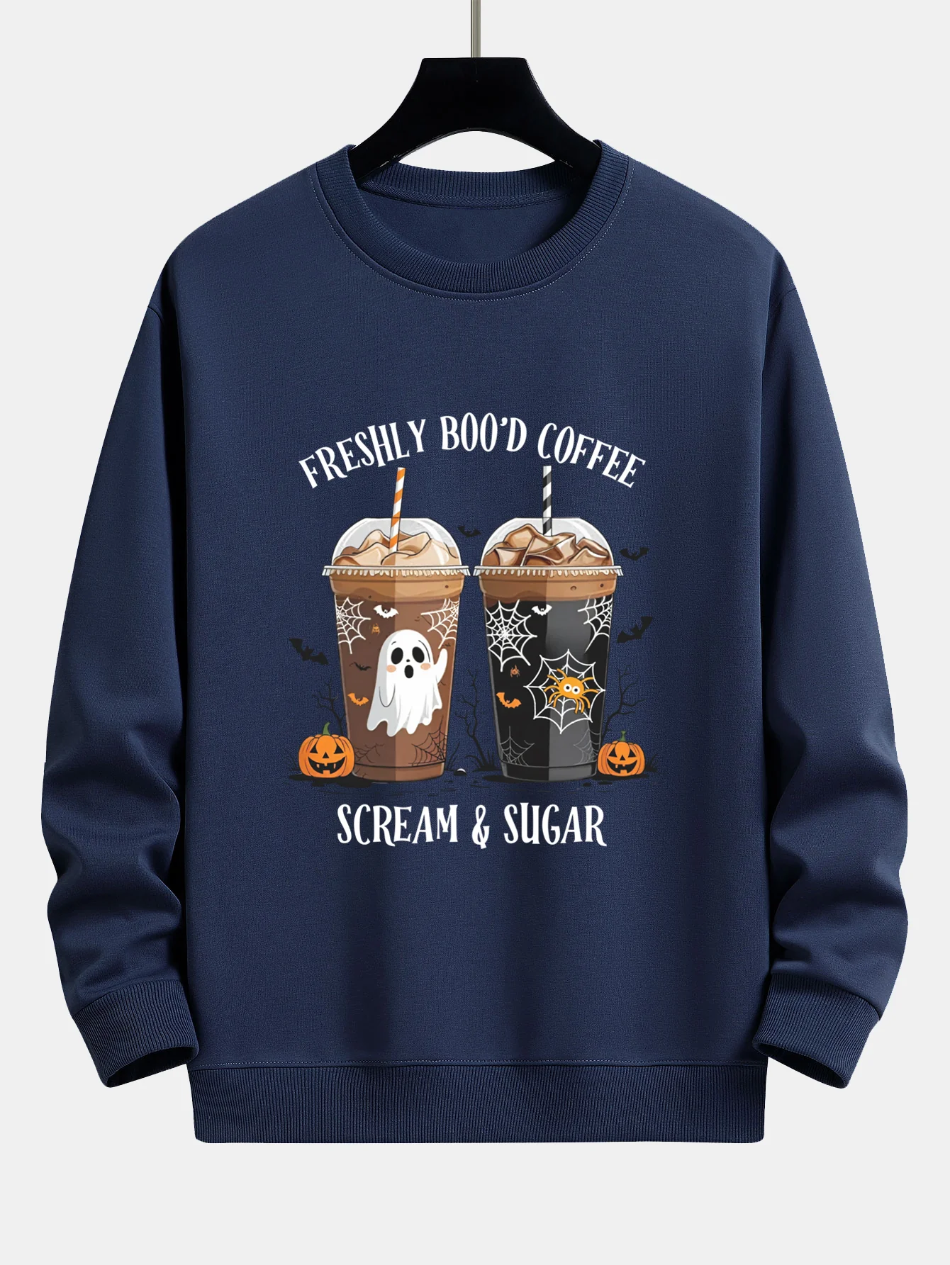 Halloween Kaffee Druck Locker sitzendes Sweatshirt - Image 7