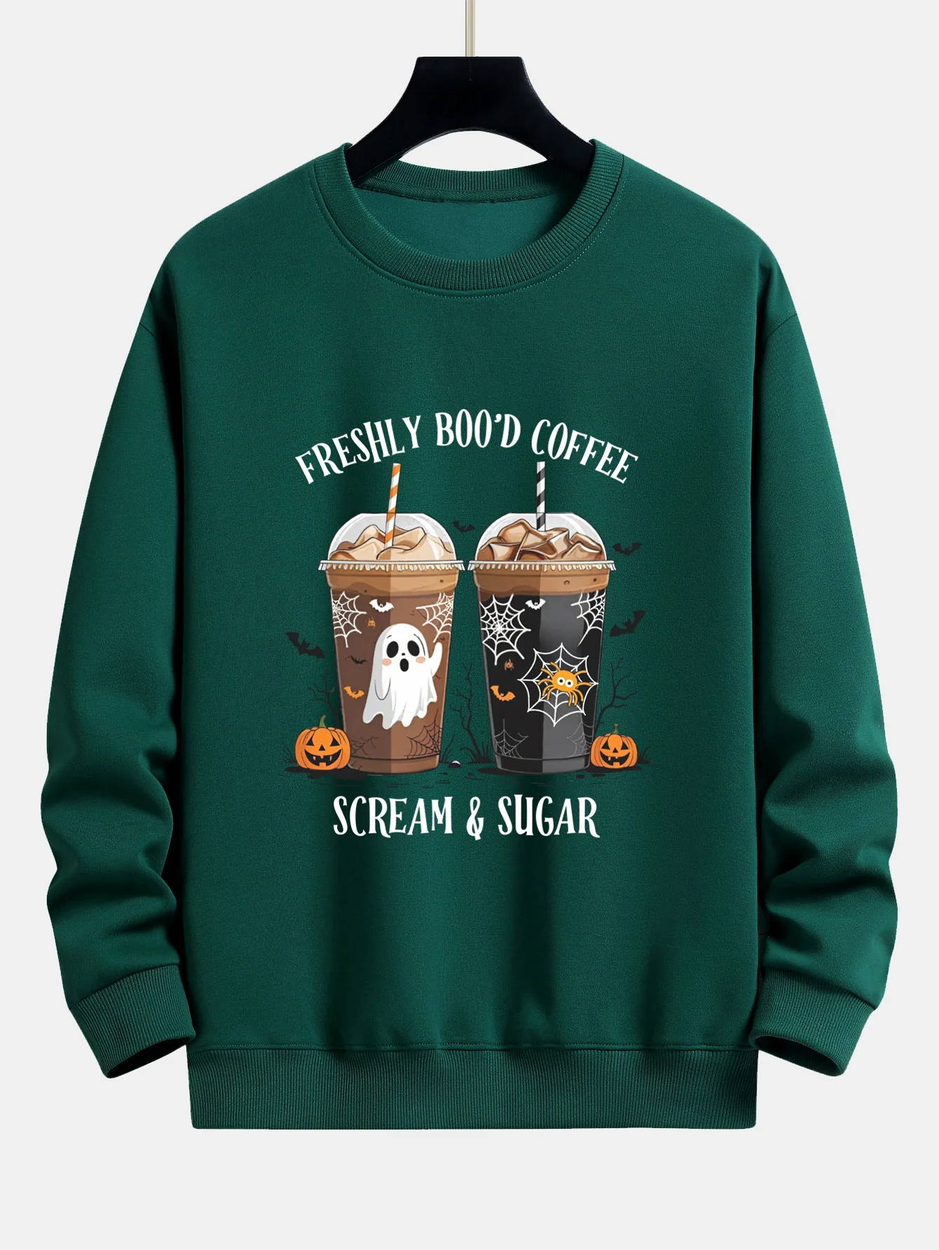 Halloween Kaffee Druck Locker sitzendes Sweatshirt - Image 9