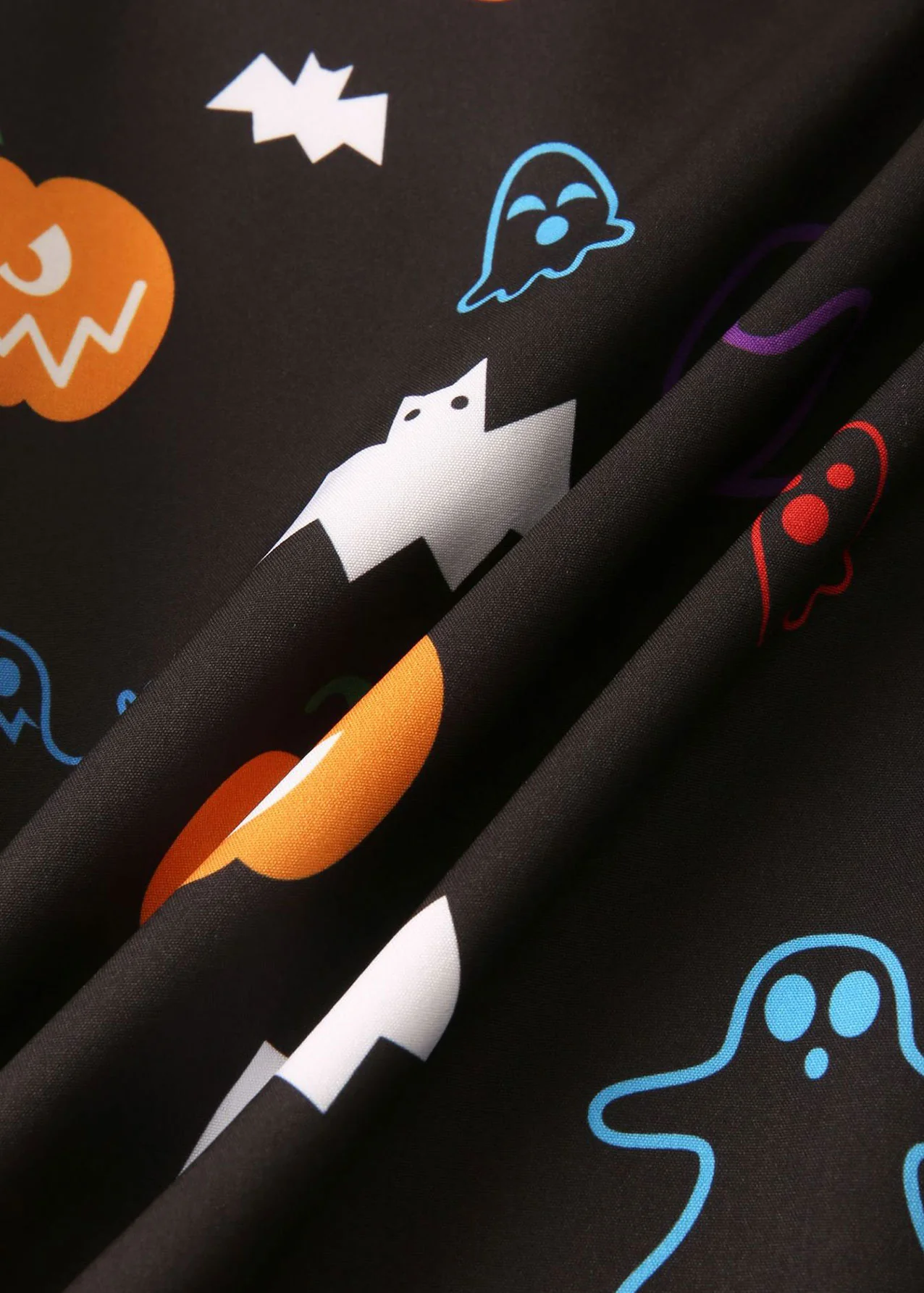 Halloween Gespenst Kürbis Druck Knopf-up Hemd - Image 4