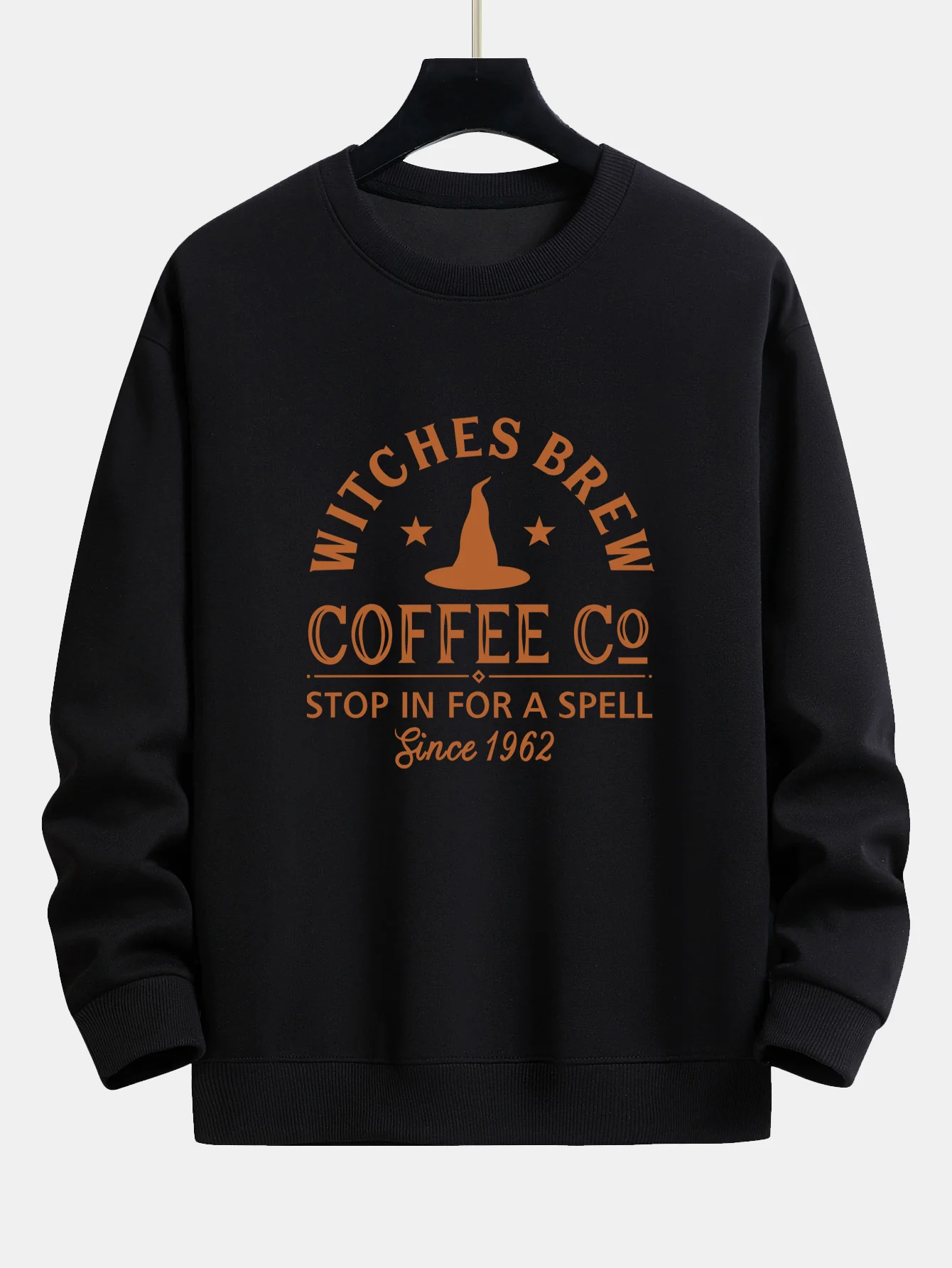 Halloween Hexen Trank Kaffee Druck Locker Geschnittenes Sweatshirt