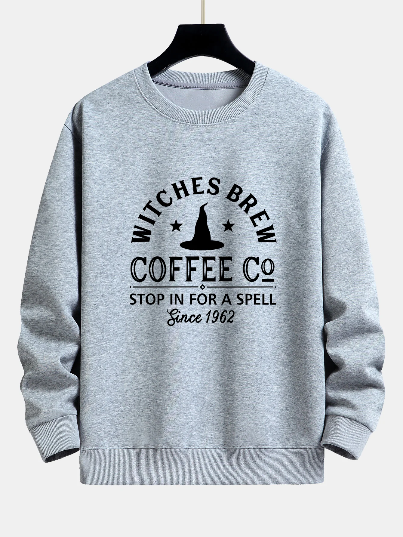 Halloween Hexen Trank Kaffee Druck Locker Geschnittenes Sweatshirt - Image 5